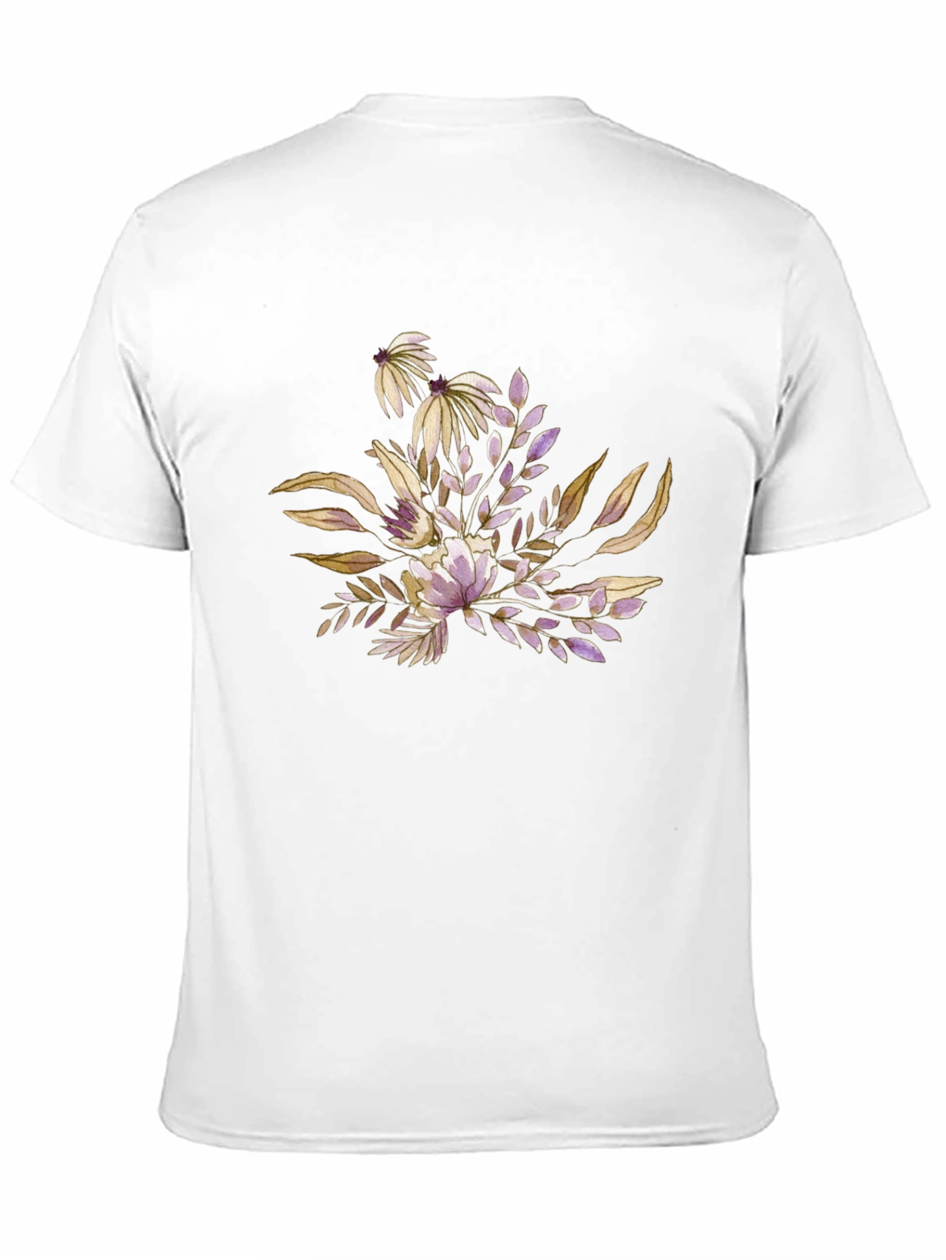 Floral Bouquet Graphic Black T-Shirt