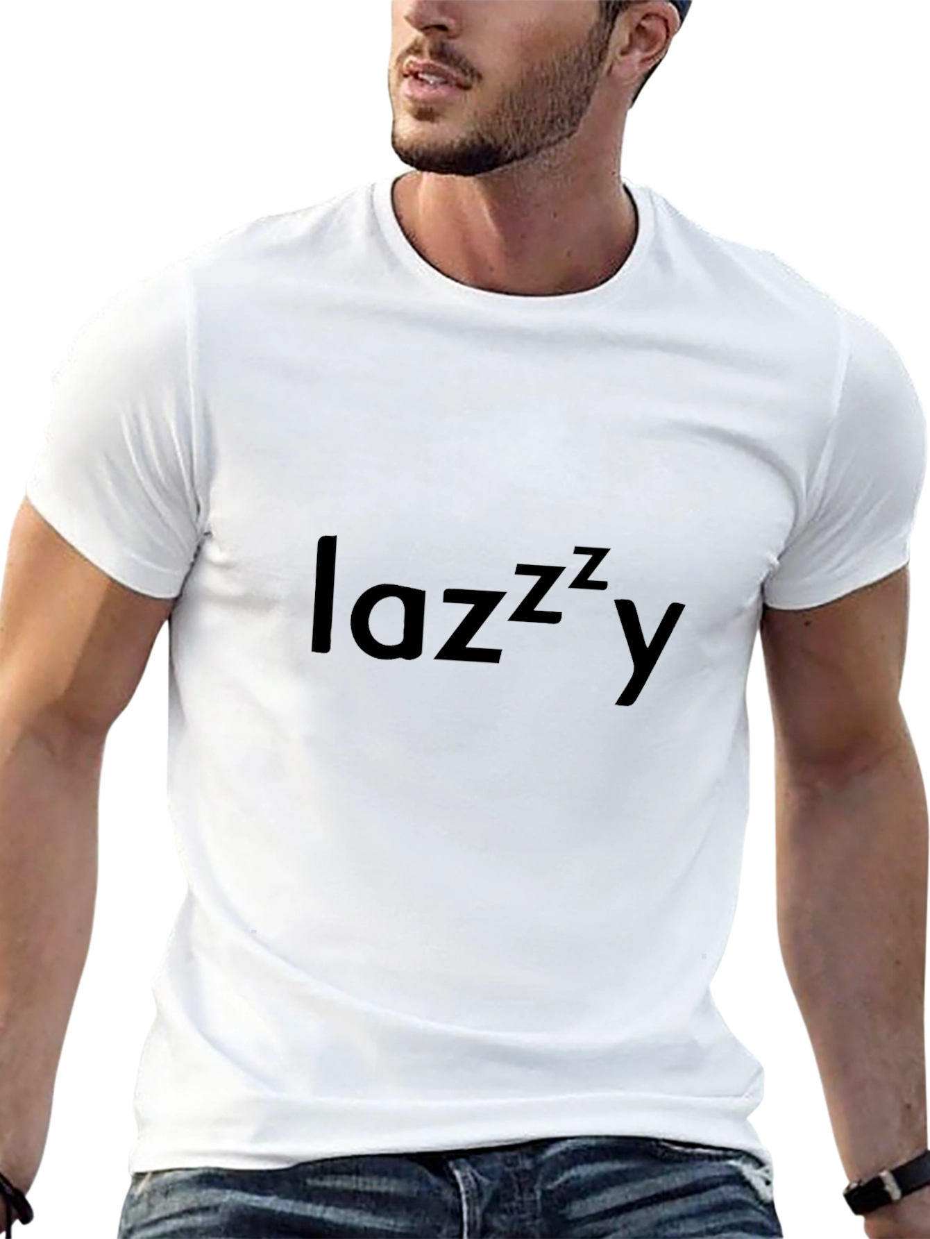 Lazy Graphic Tee - Black Unisex T-Shirt