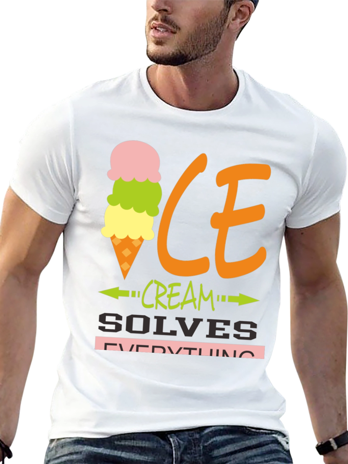 Ice Cream Solves Everything Graphic Tee
