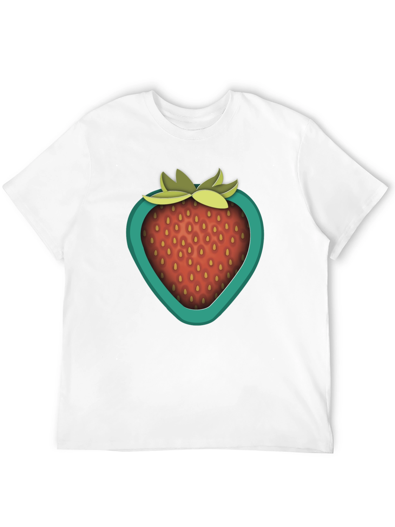 Strawberry Graphic Tee - Trendy Casual Wear