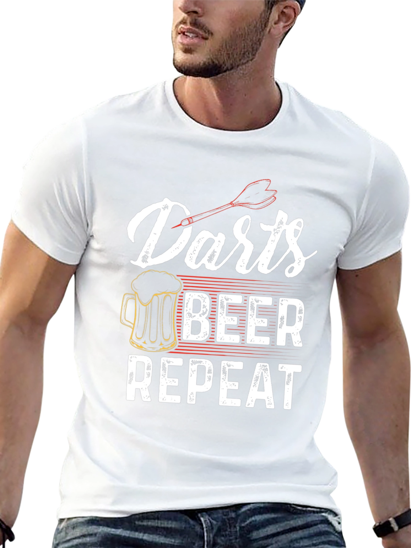 Darts Beer Repeat Graphic T-Shirt