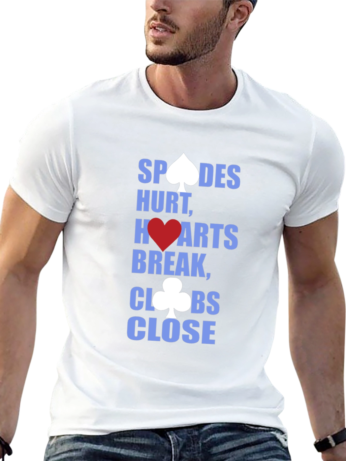 Spades Hearts Clubs T-Shirt - Mens Graphic Tee