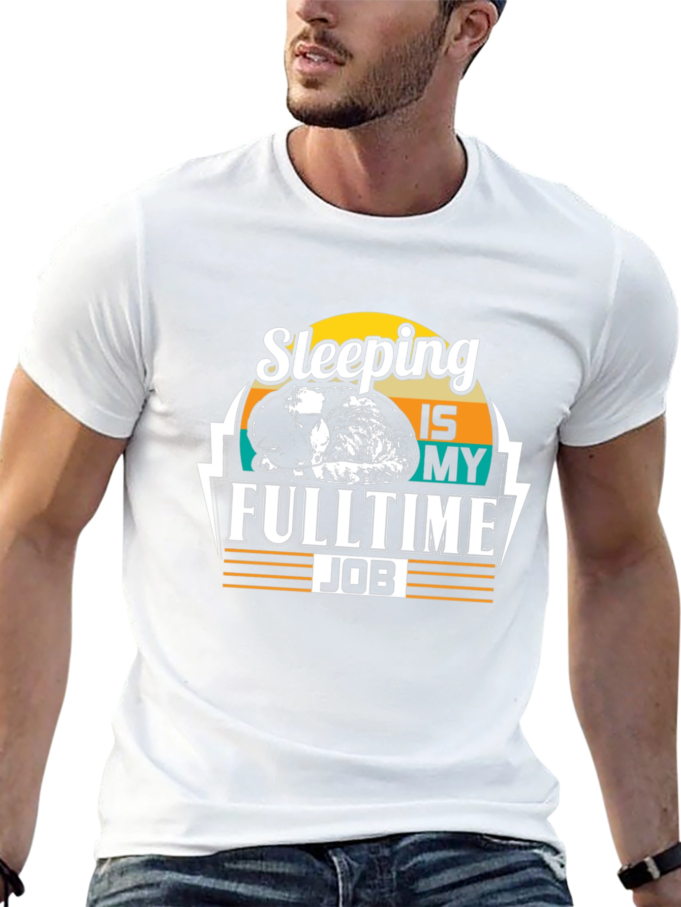 Sleeping is My Full Time Job - Black T-Shirt