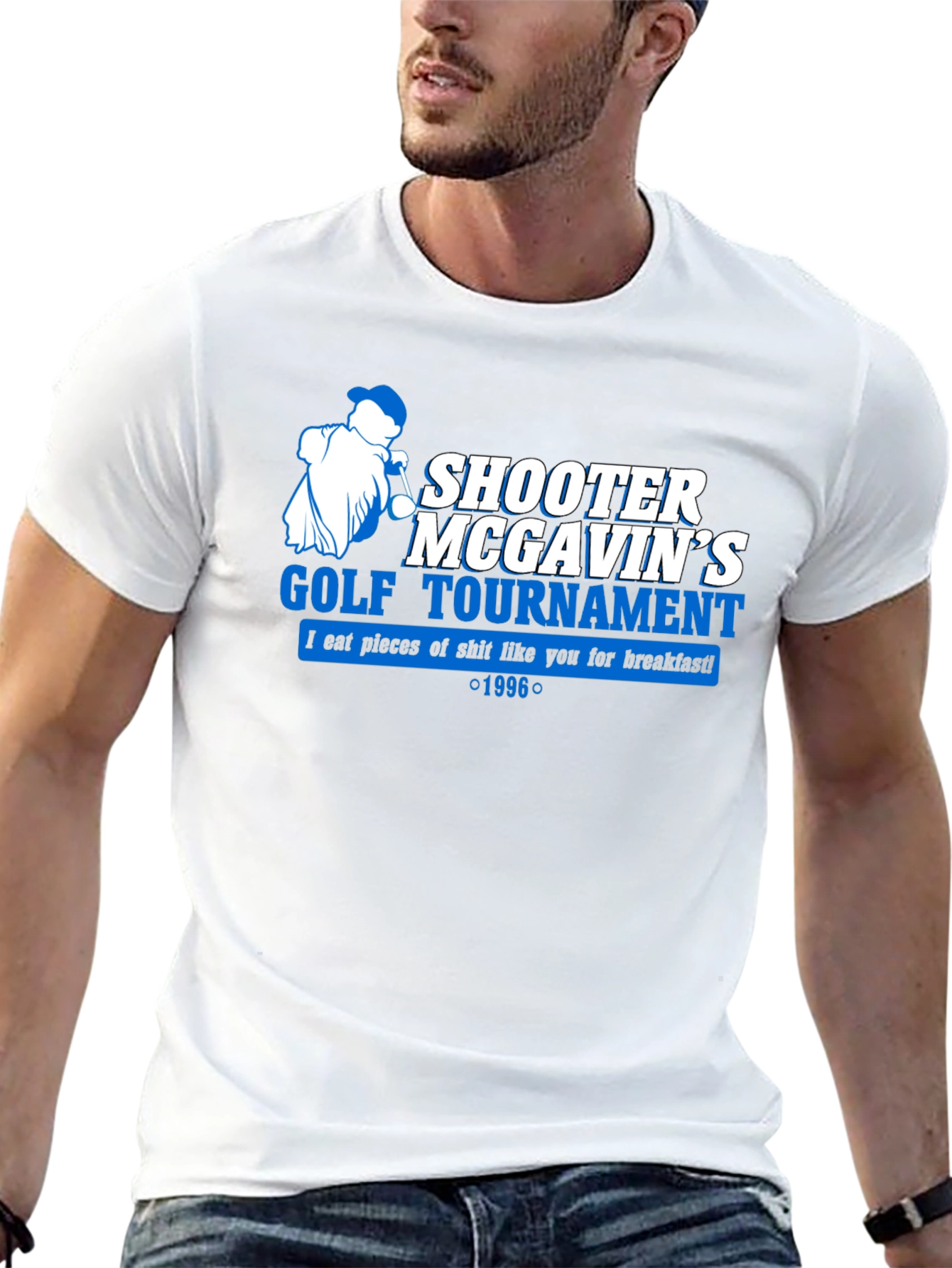 Shooter McGavins Golf Tournament Black T-Shirt