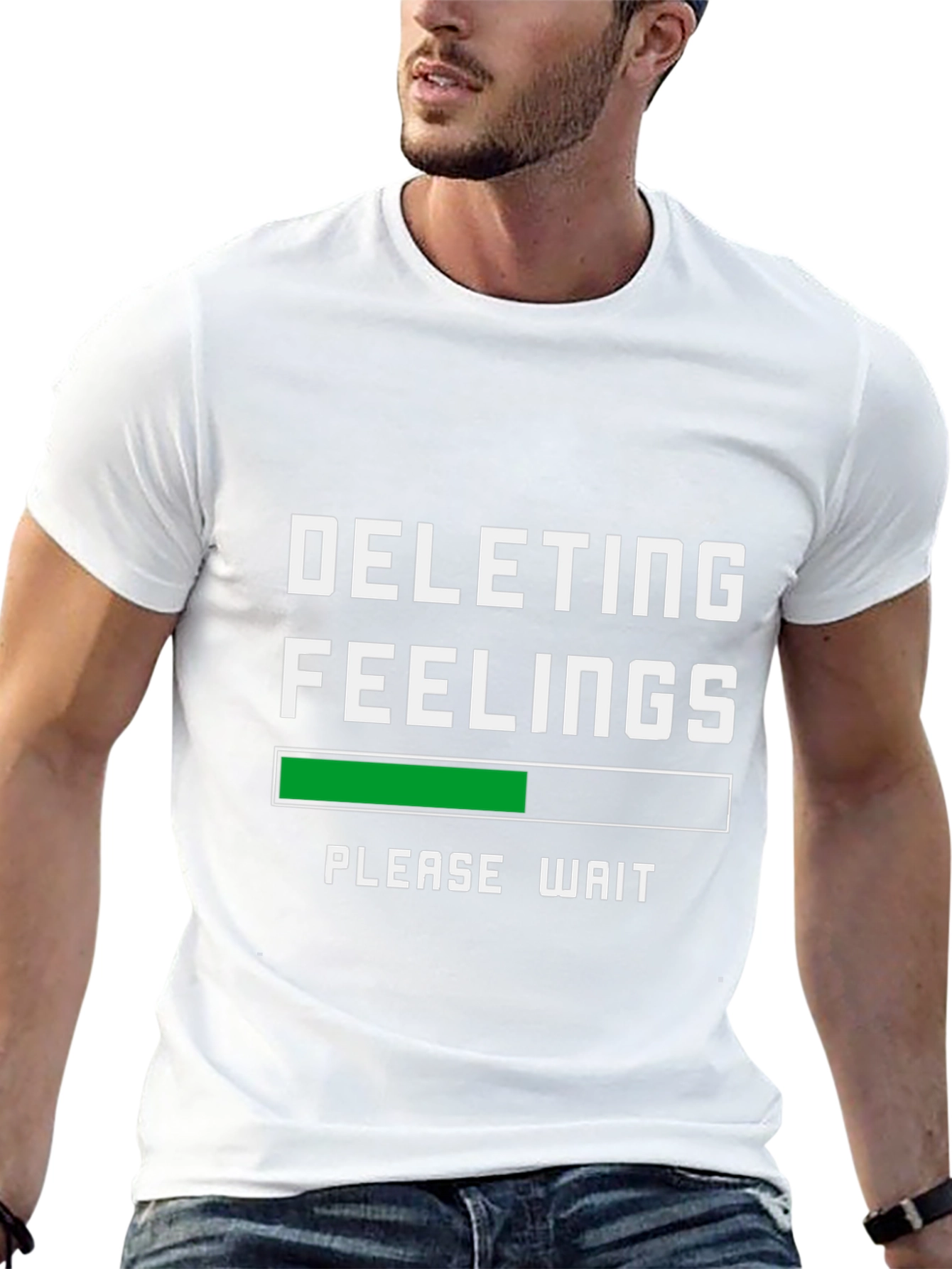 Deleting Feelings Graphic Tee - Funny T-Shirt
