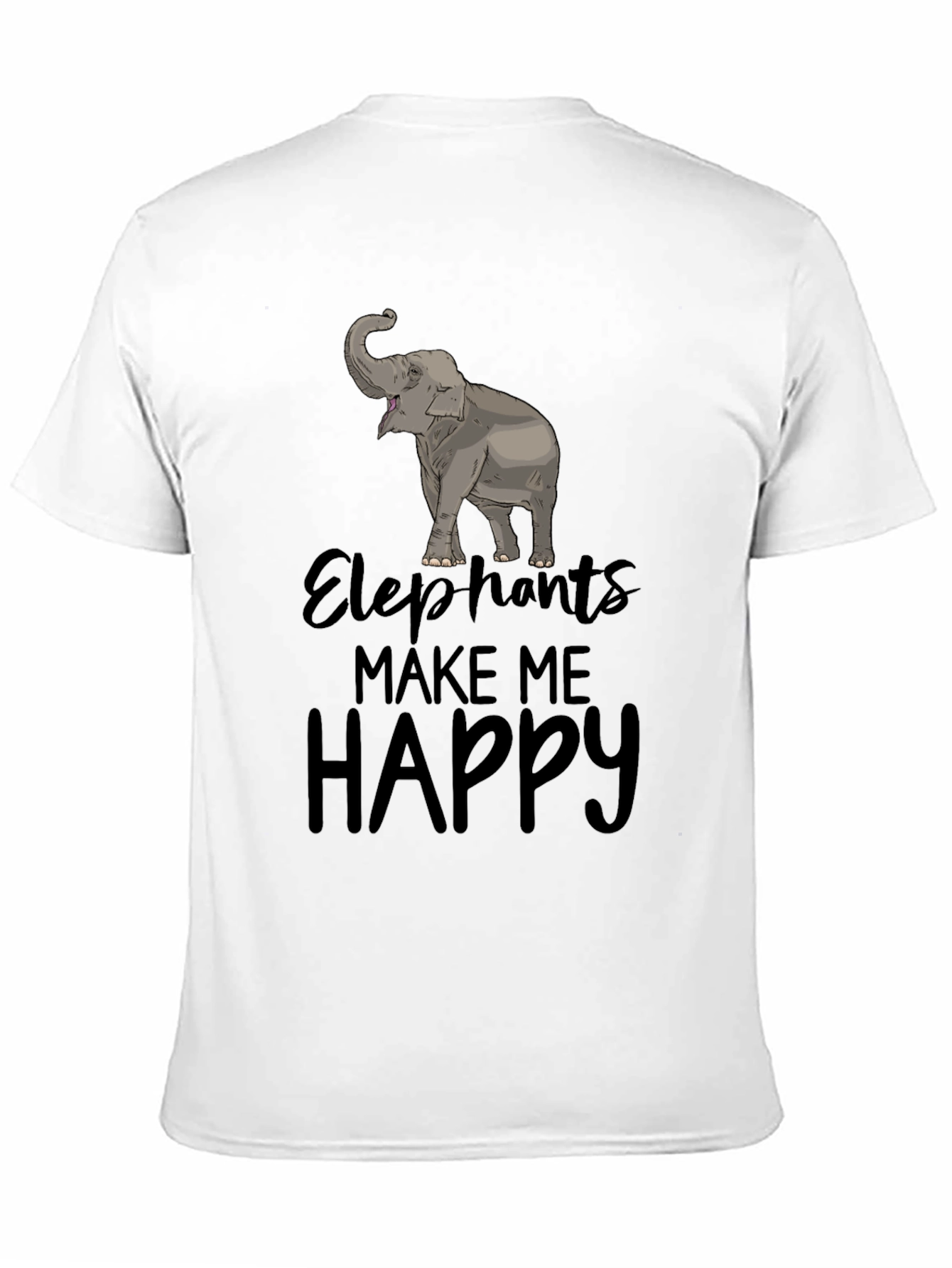 Elephants Make Me Happy T-Shirt
