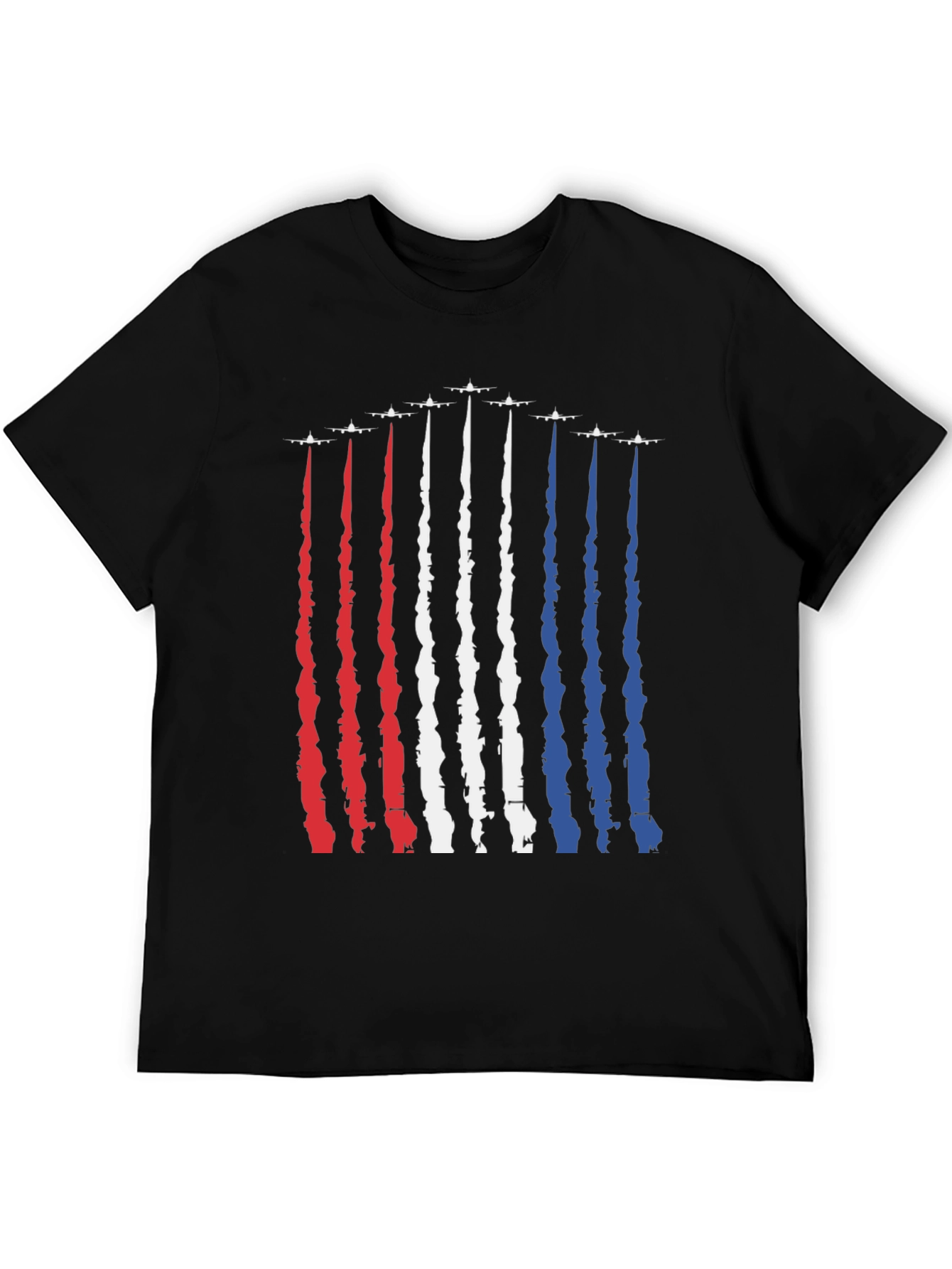 Patriotic Jet Stream T-Shirt - Red White & Blue