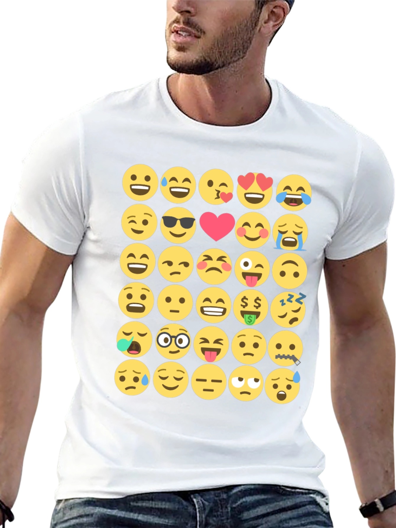 Emoji Mania Black T-Shirt