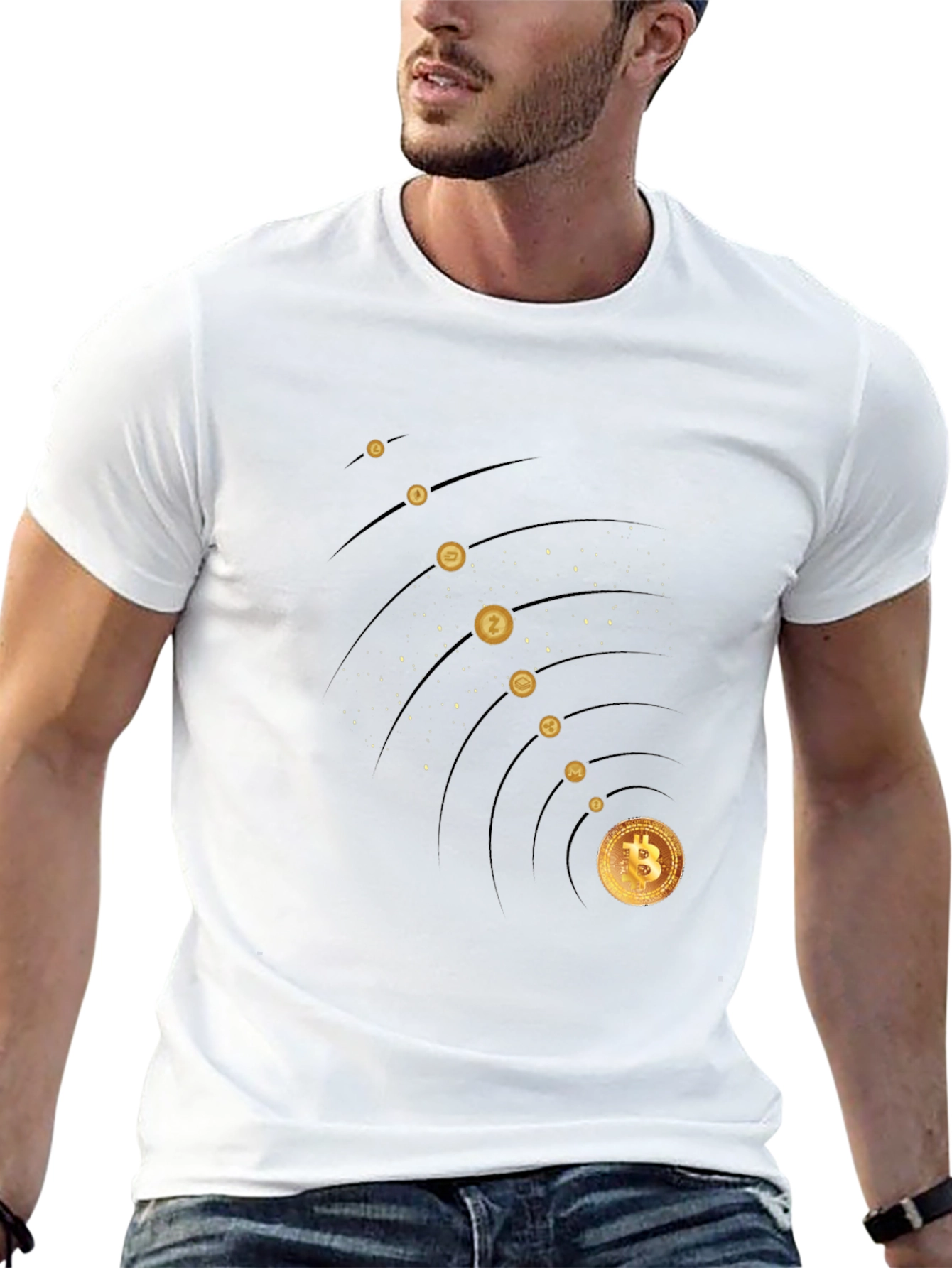 Bitcoin Galaxy Black T-Shirt