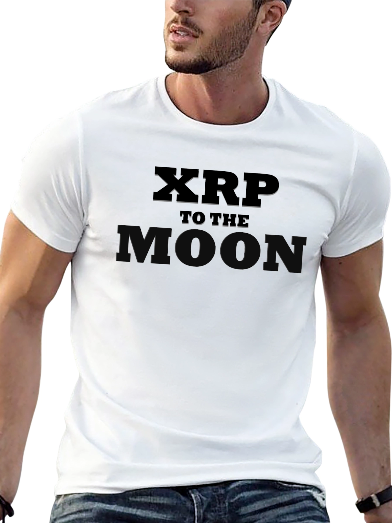 XRP To The Moon Black T-Shirt