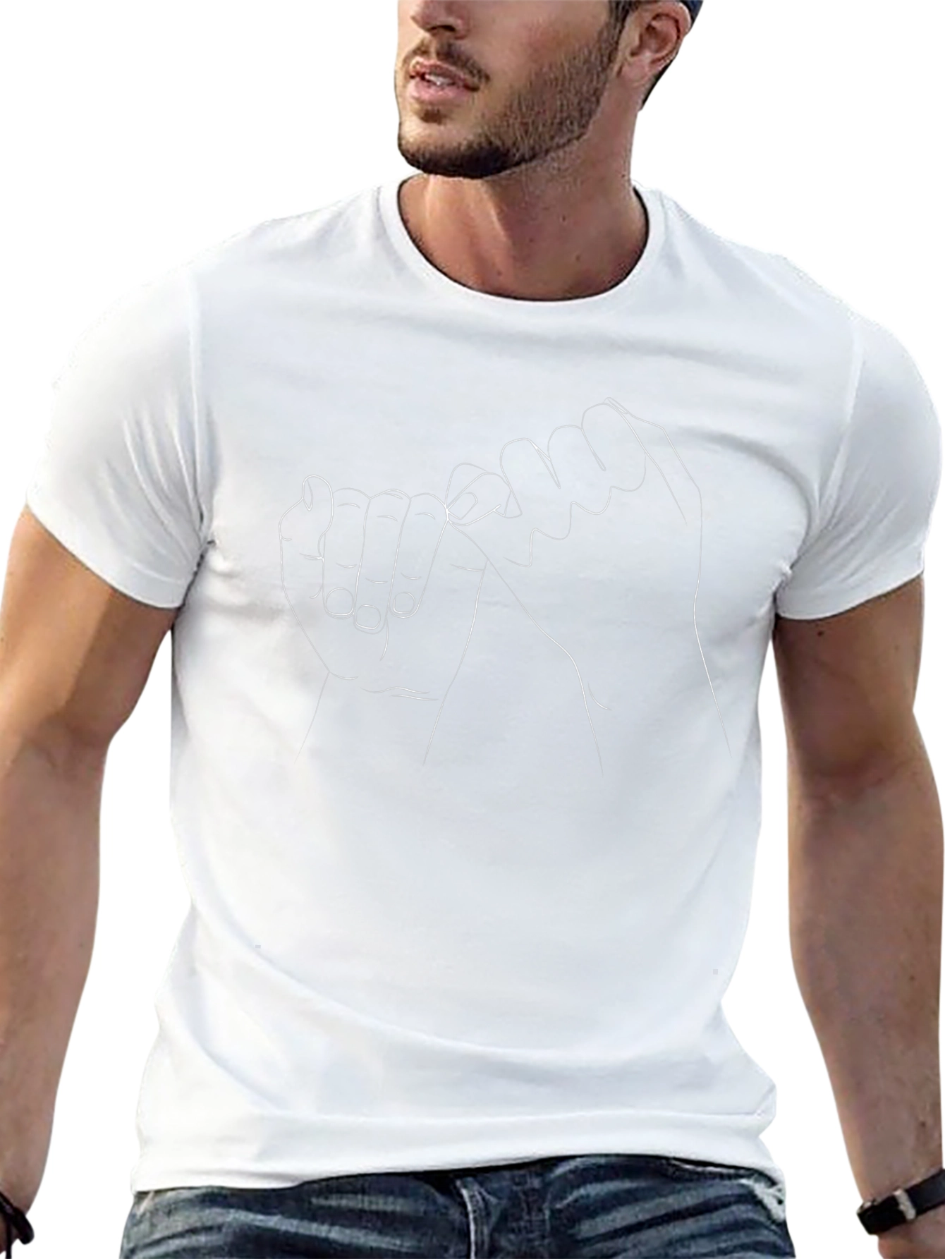Pinky Promise Graphic Black T-Shirt
