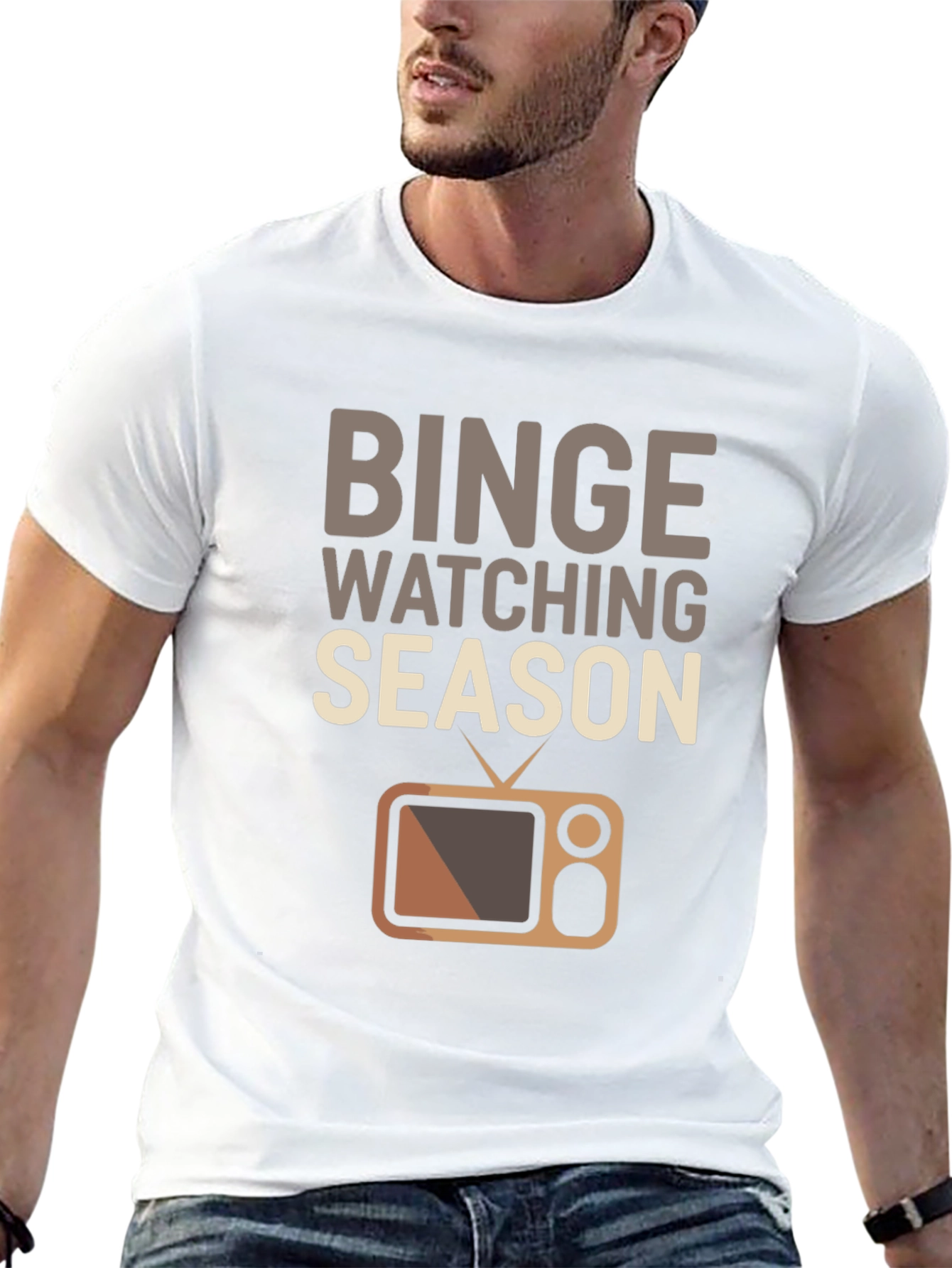 Binge Watching Season T-Shirt - TV Lover Gift