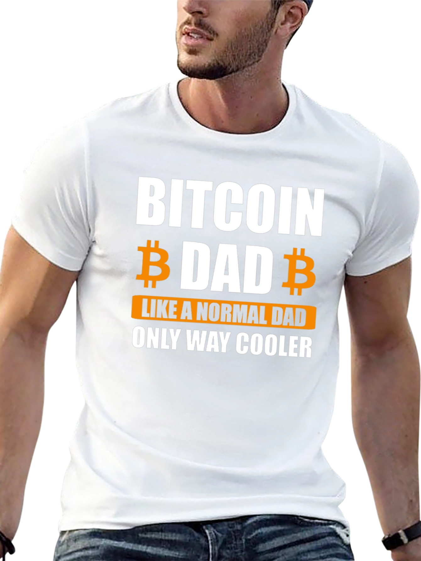 Bitcoin Dad T-Shirt - Funny Crypto Lover Gift