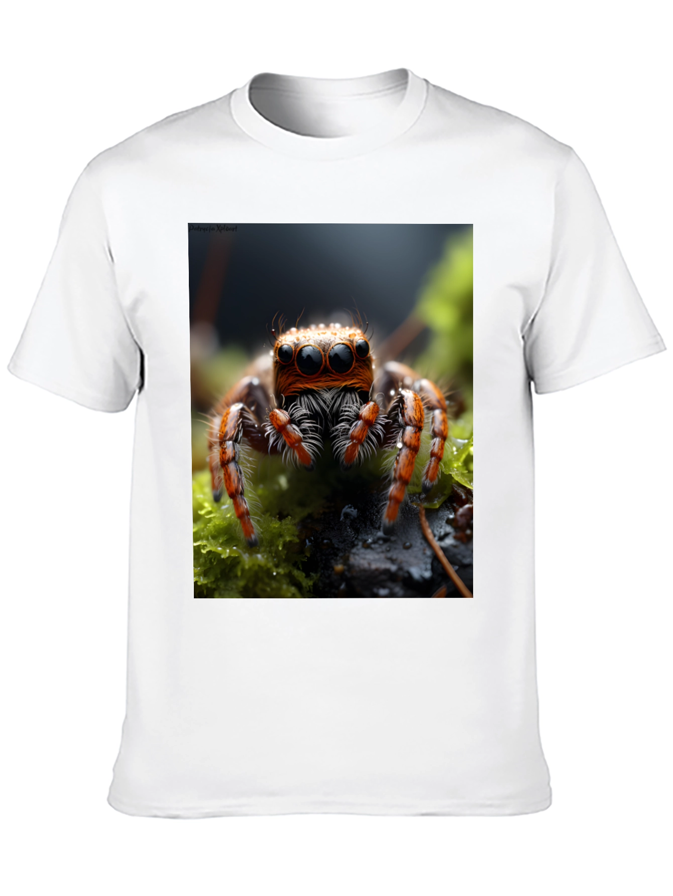 Jumping Spider Graphic Tee - Unique Insect Art