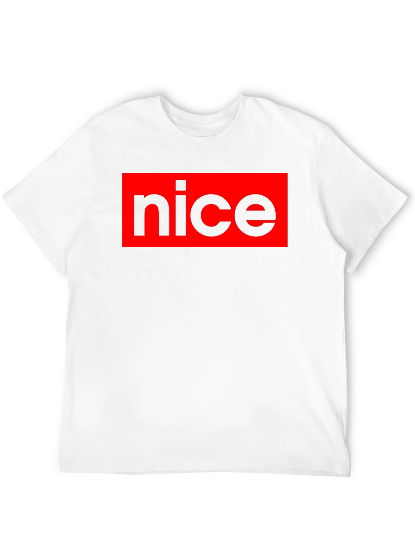 Nice Graphic T-Shirt - Black Crew Neck Tee