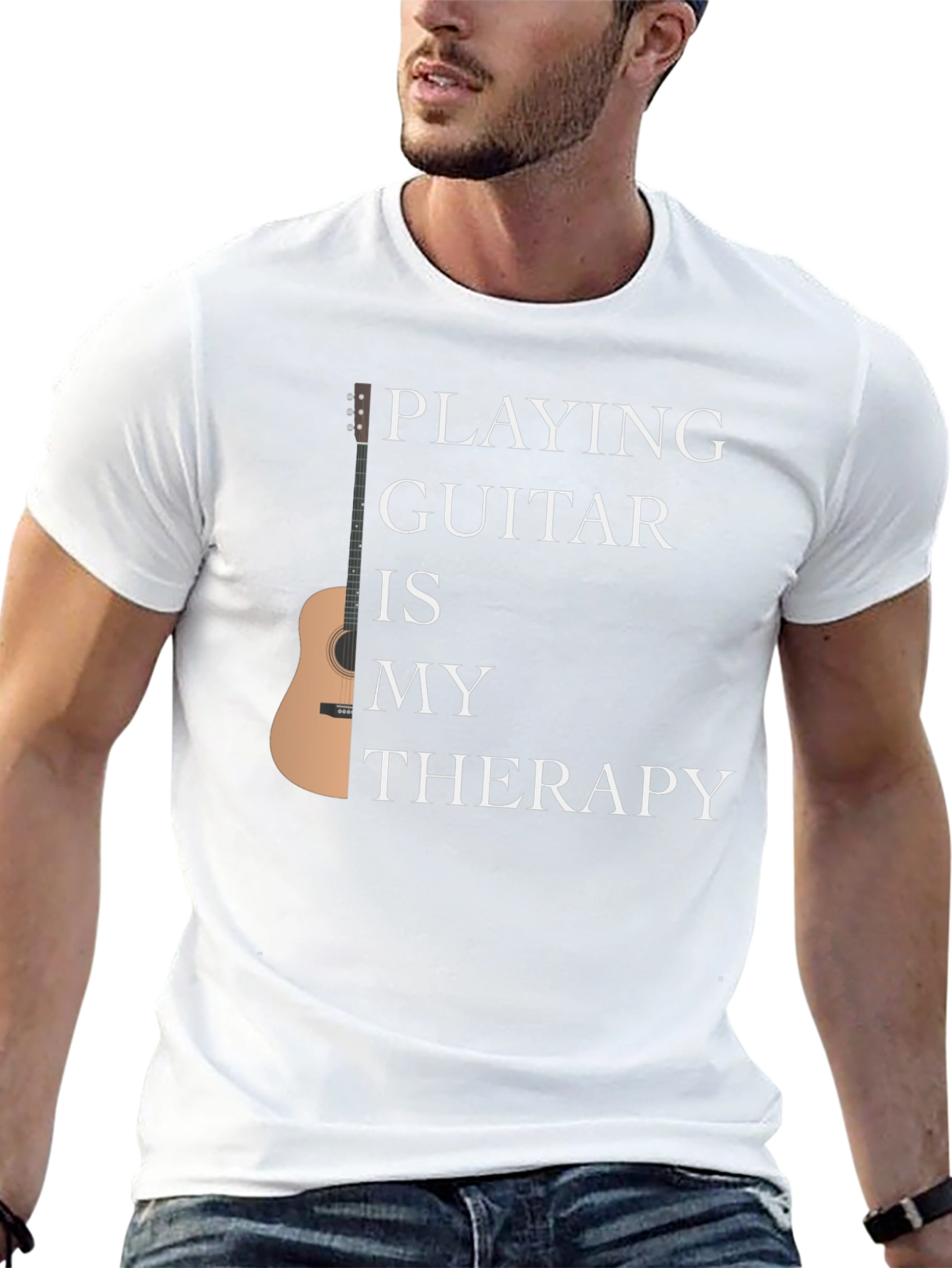 Guitar Therapy T-Shirt - Music Lover Tee