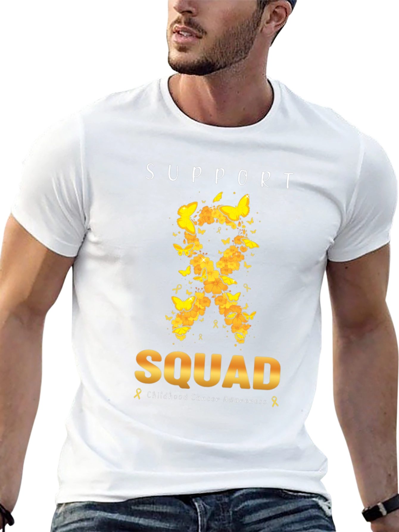 Childhood Cancer Awareness Support Squad T-Shirt
