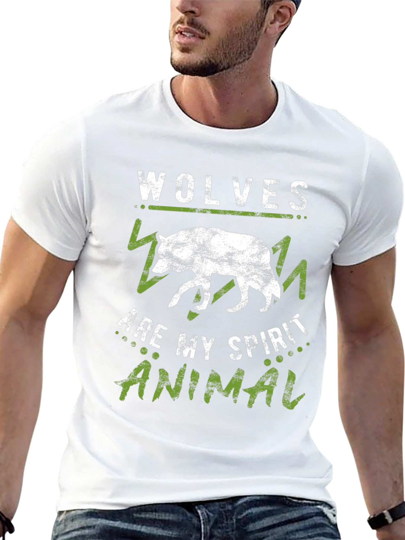 Wolves Are My Spirit Animal Black T-Shirt