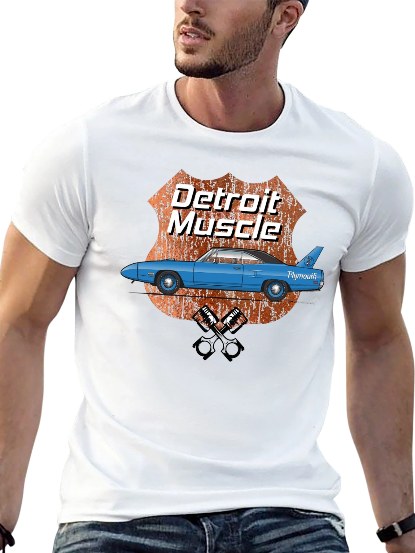 Detroit Muscle Car Graphic T-Shirt