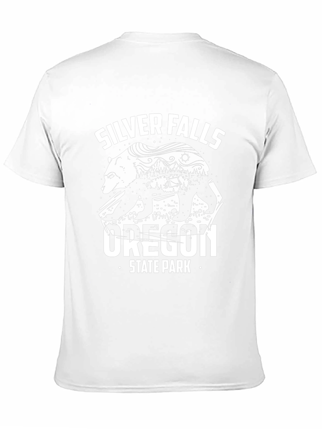 Silver Falls Oregon State Park Bear Graphic Tee