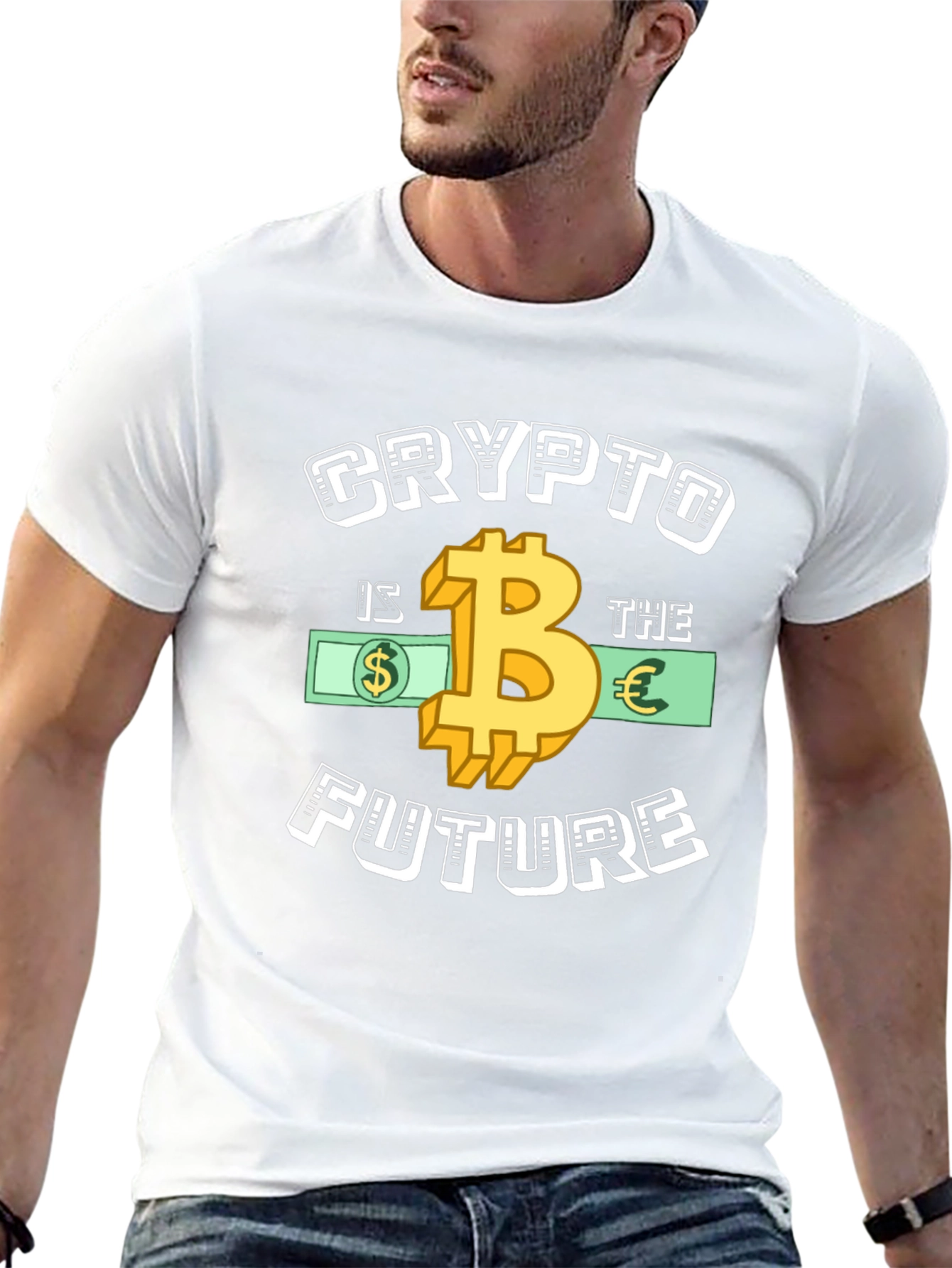 Crypto Is The Future Graphic Tee - Bitcoin