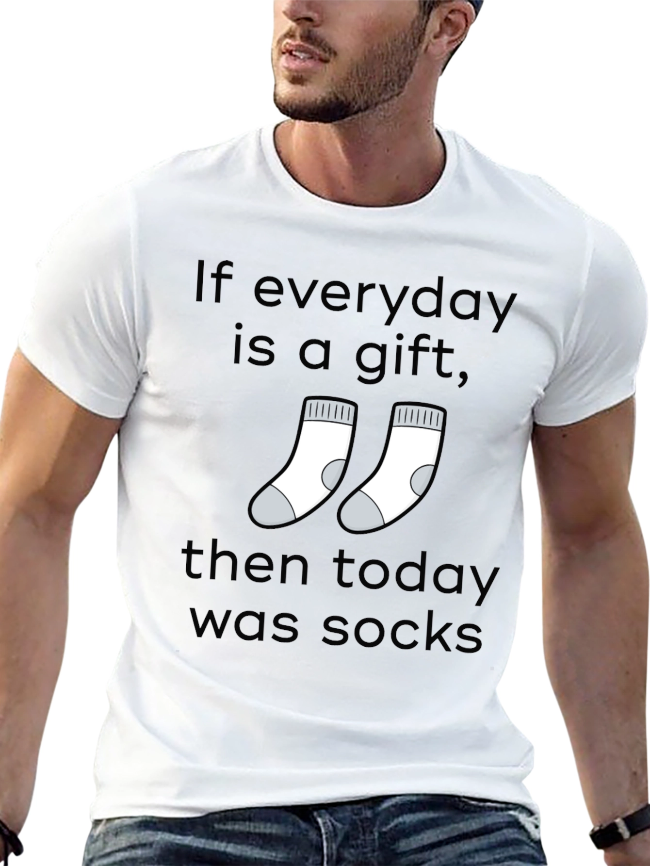 Everyday is a Gift Socks Graphic T-Shirt