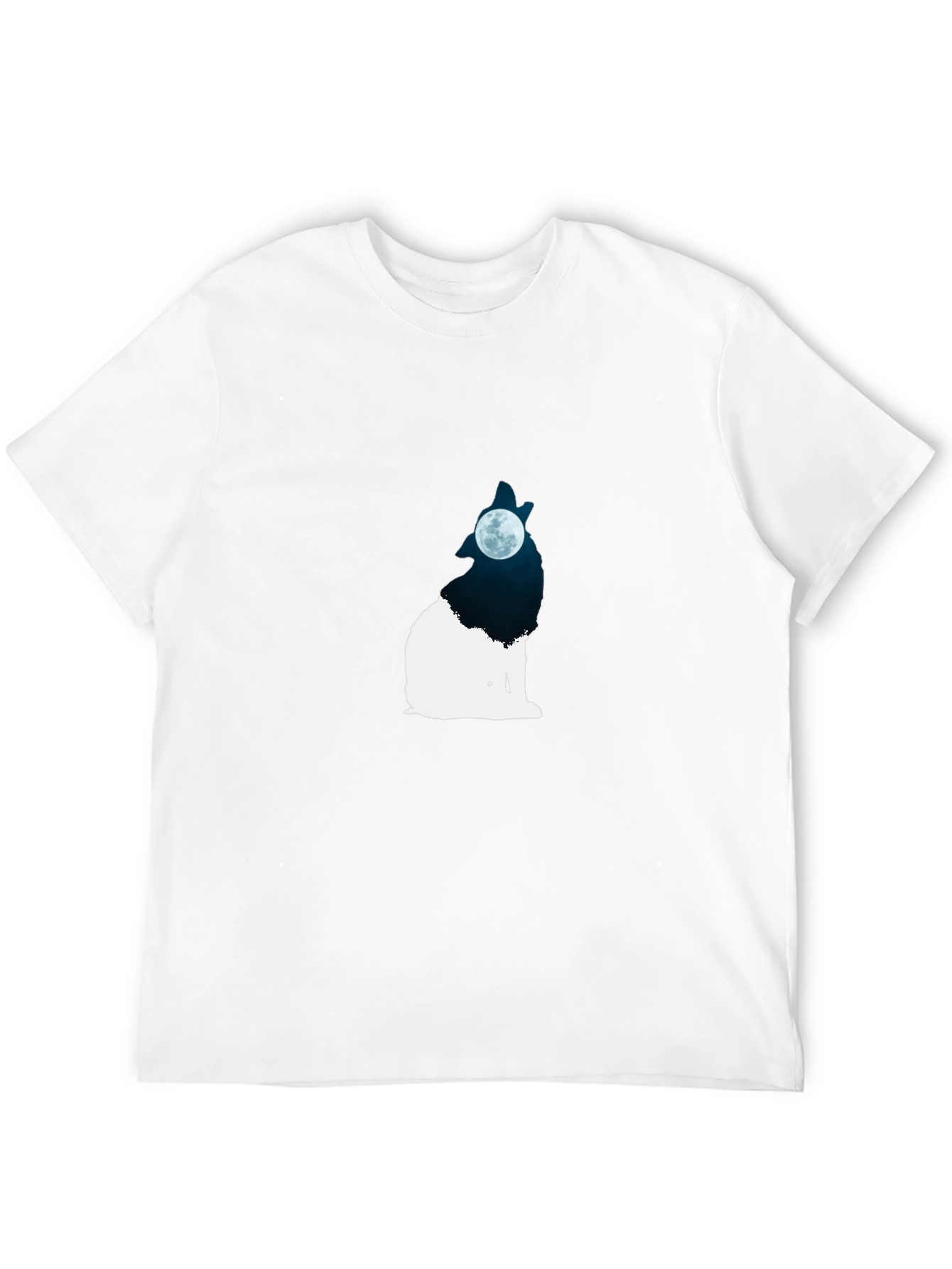 Wolf Moon Graphic Black T-Shirt
