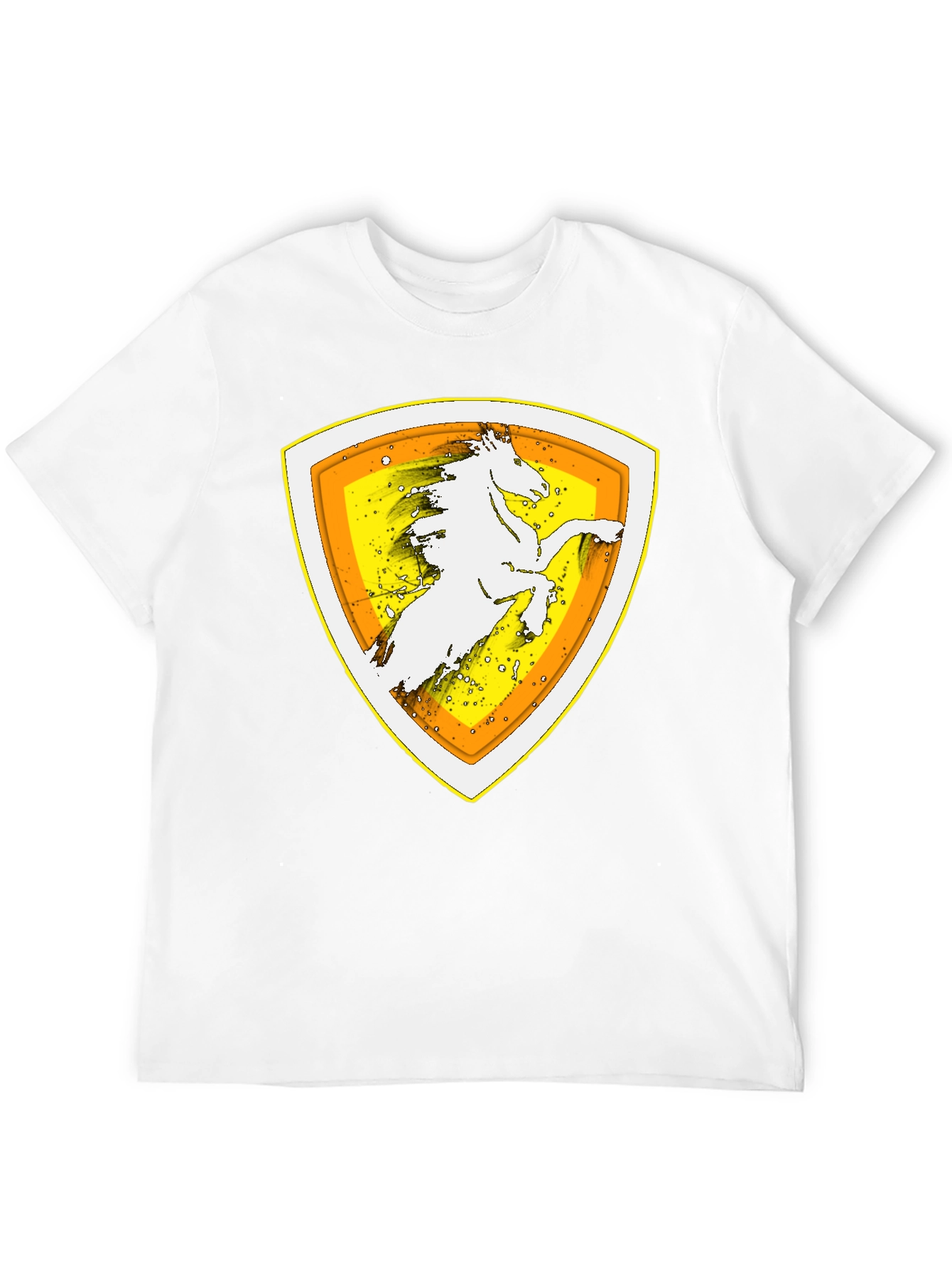 Horse Crest Graphic Black T-Shirt