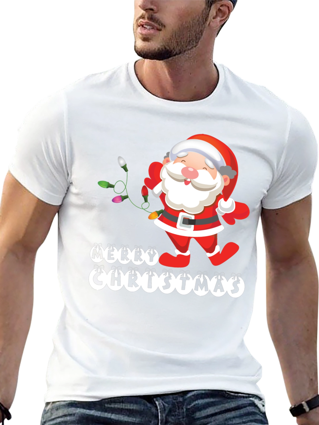 Merry Christmas Santa Graphic Tee