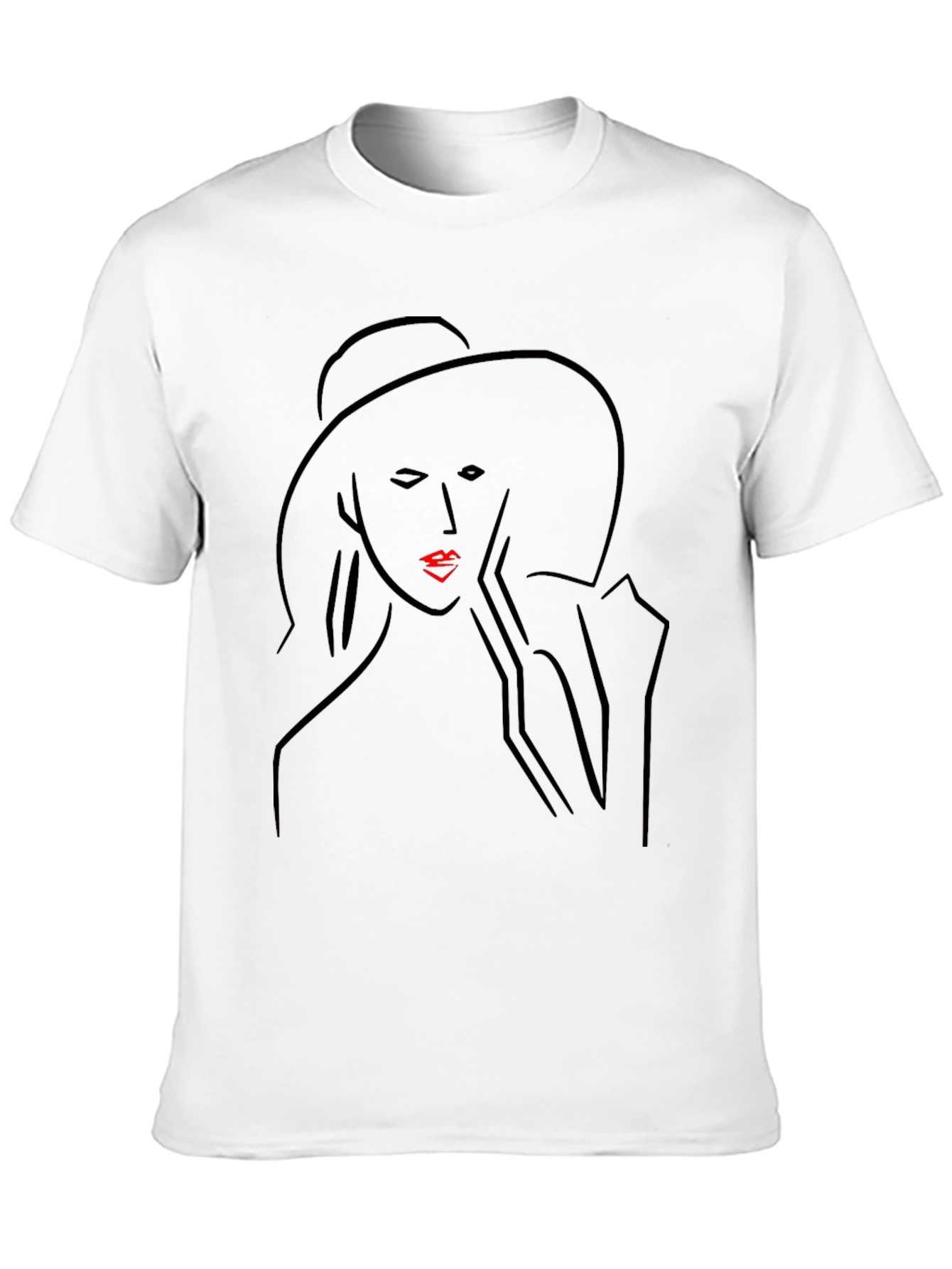 Elegant Woman Graphic Tee - Black