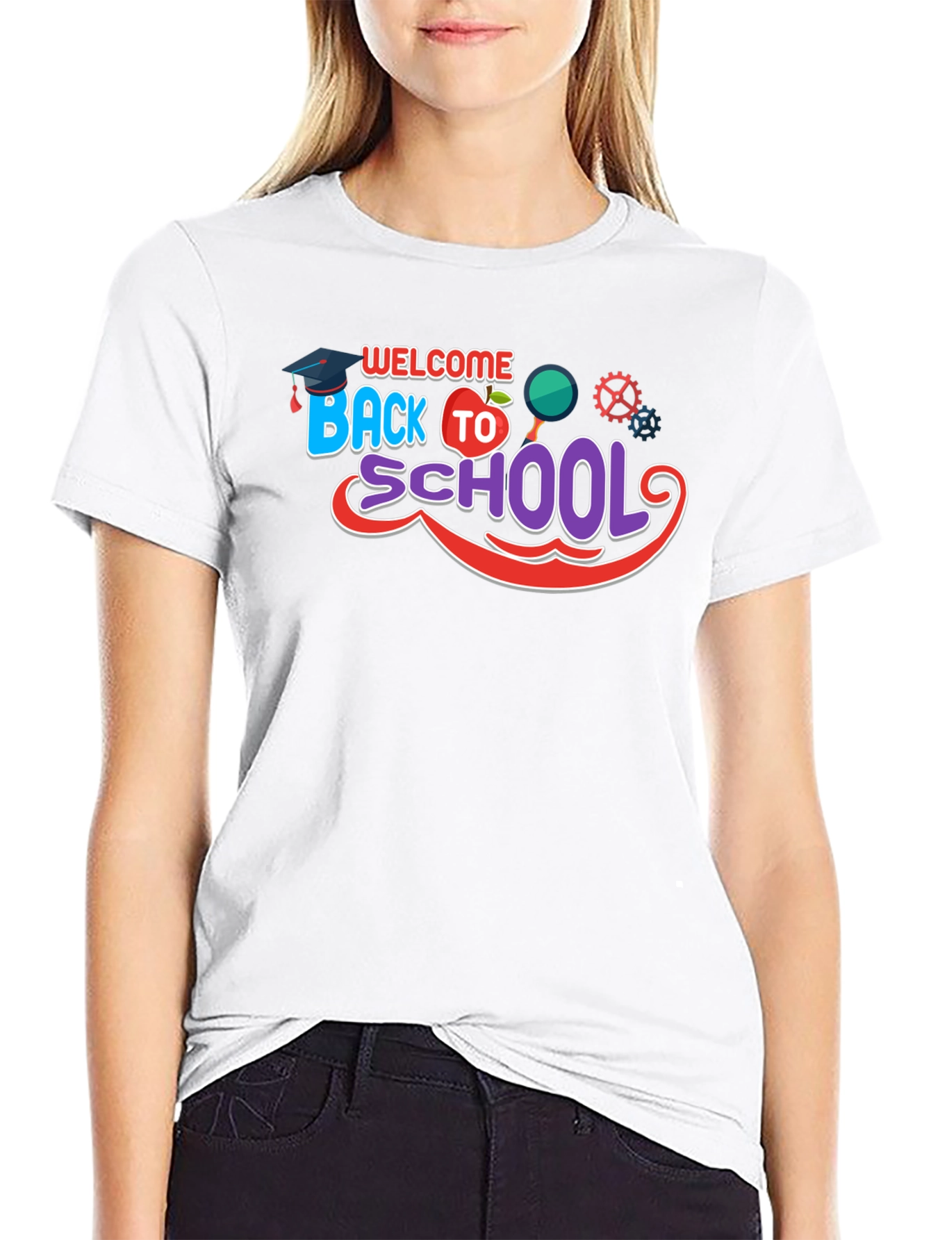 Welcome Back To School Black T-Shirt
