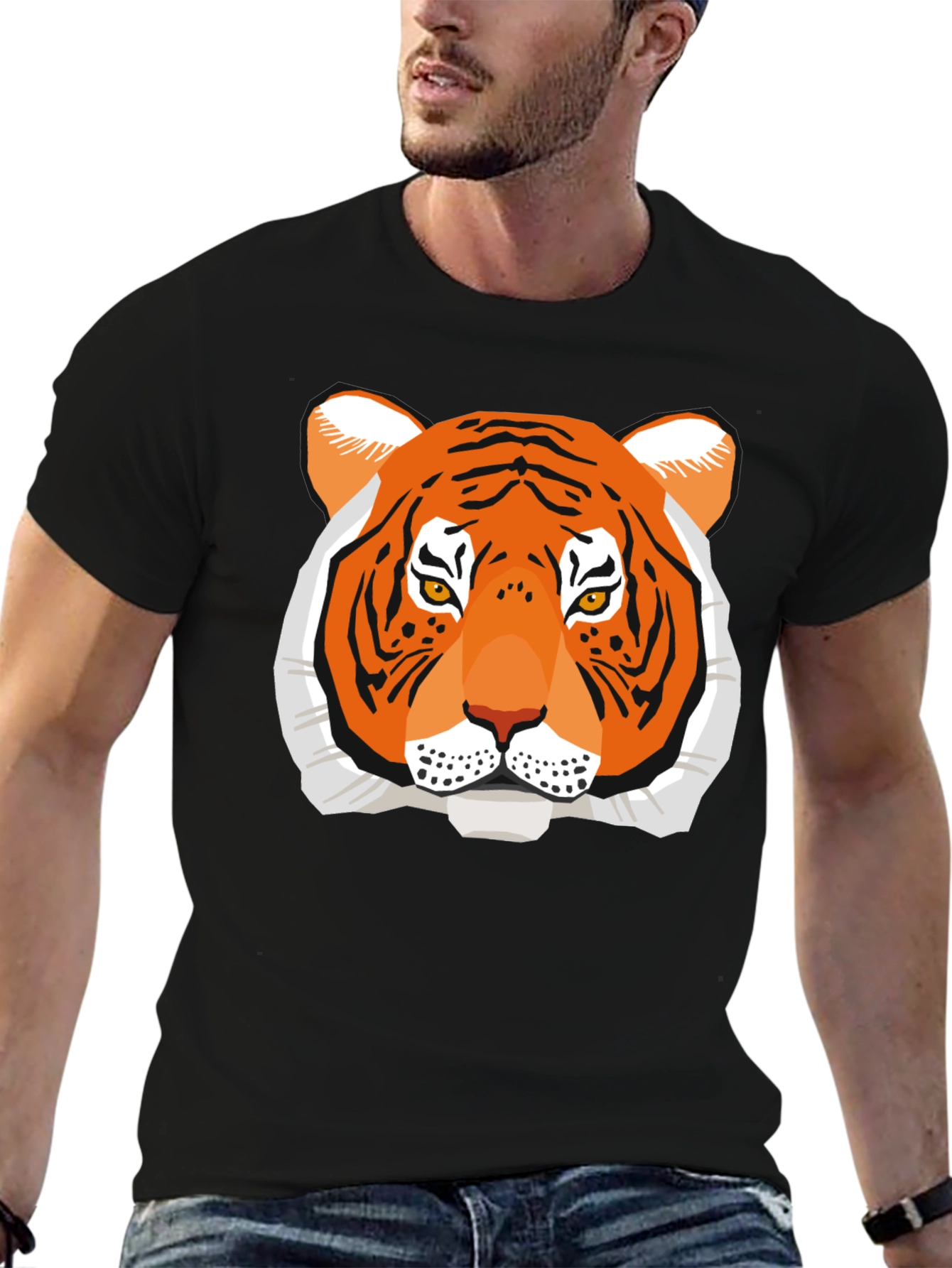 Tiger Graphic Tee - Bold Animal Print Shirt