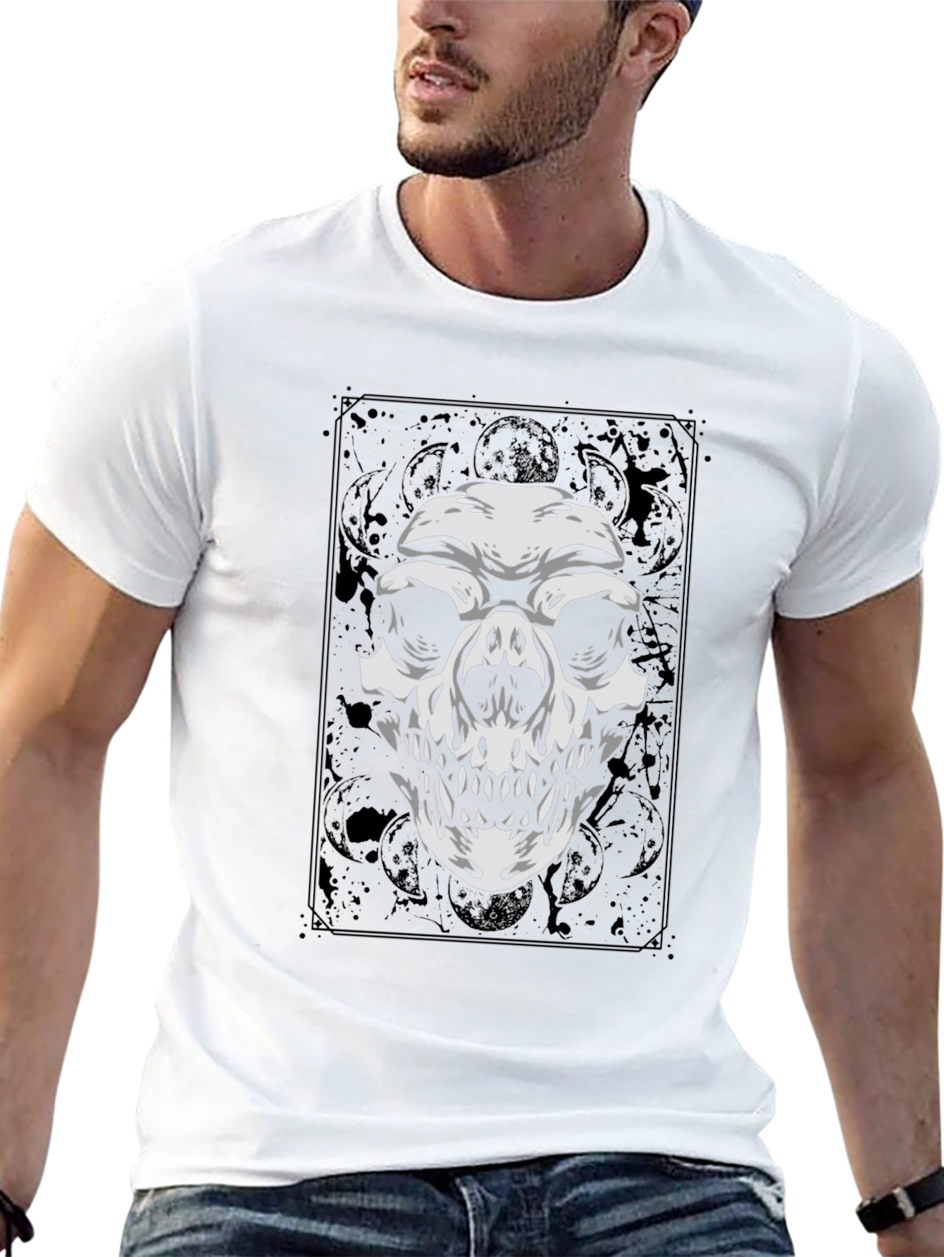 Skull Graphic T-Shirt - Black
