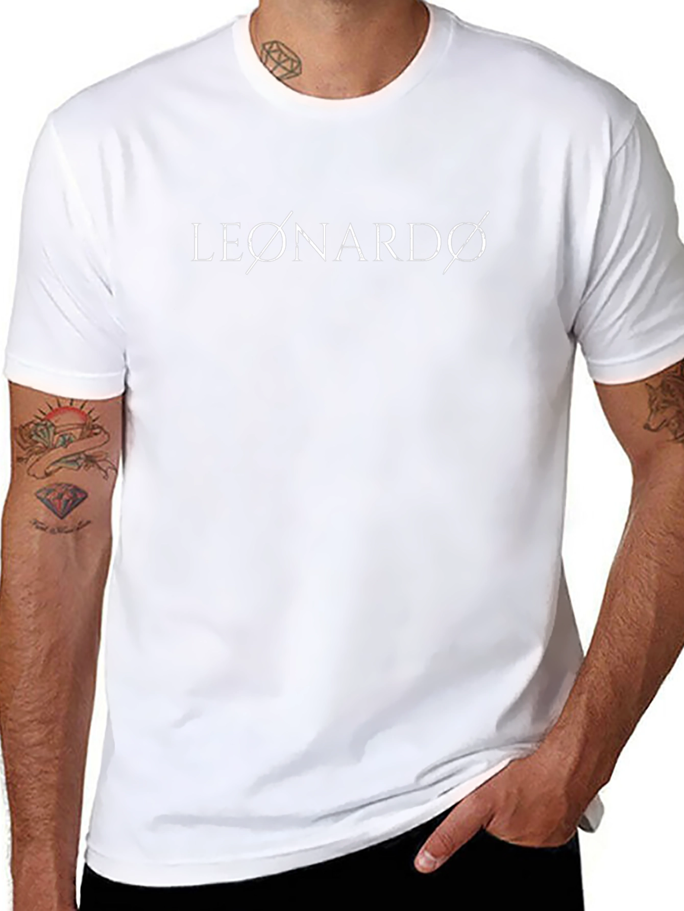 Leonardo Graphic Black T-Shirt