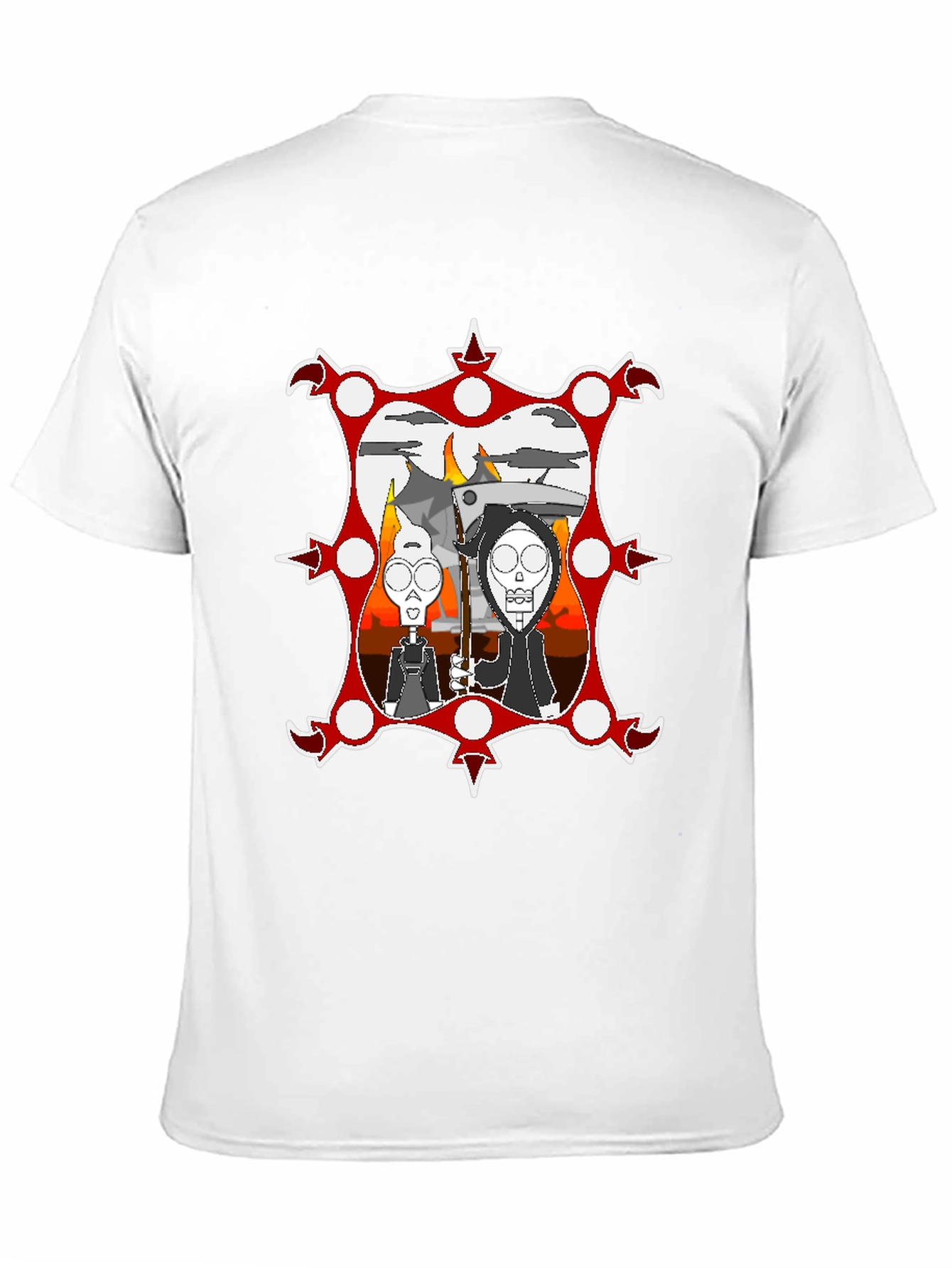 Cartoon Graphic Black Tee