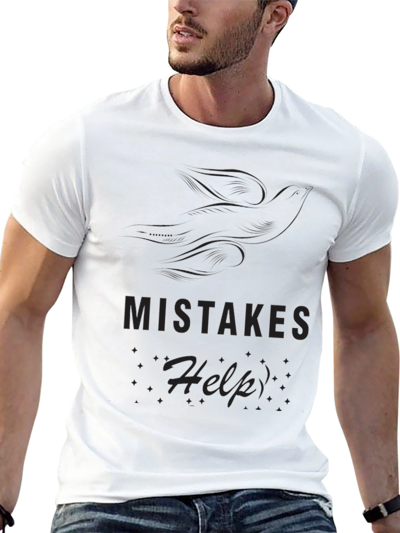 Mistakes Help Black T-Shirt