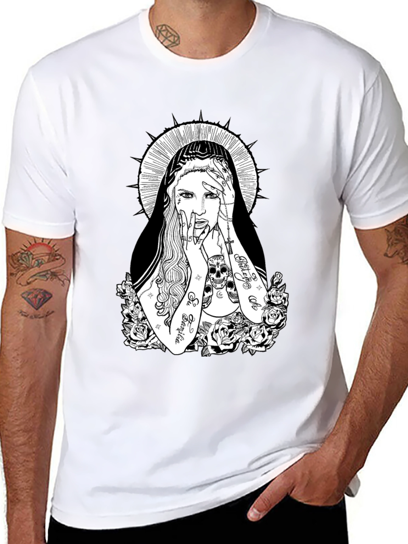 Edgy Tattoo Art Graphic Tee