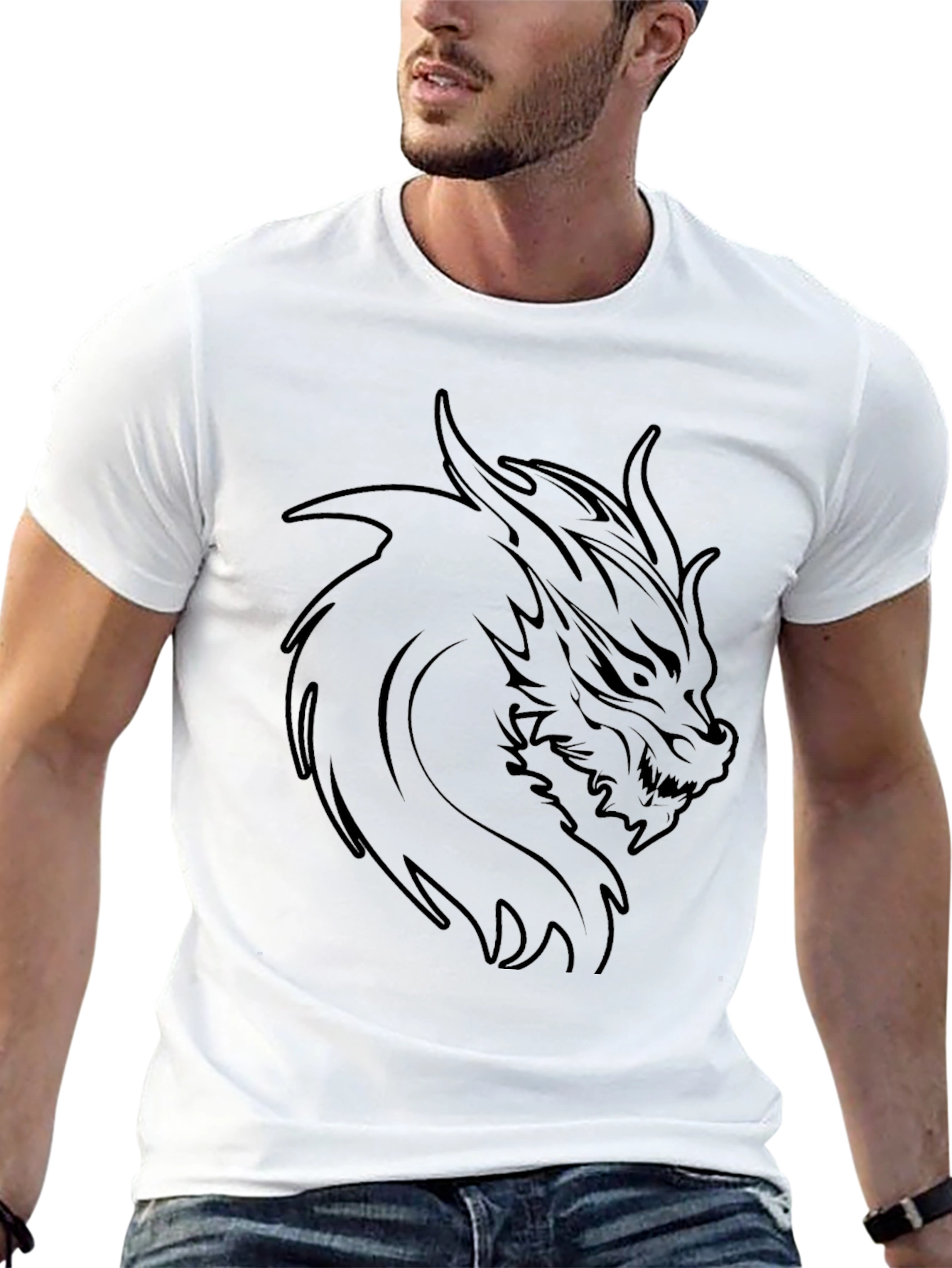 Dragon Graphic Black T-Shirt