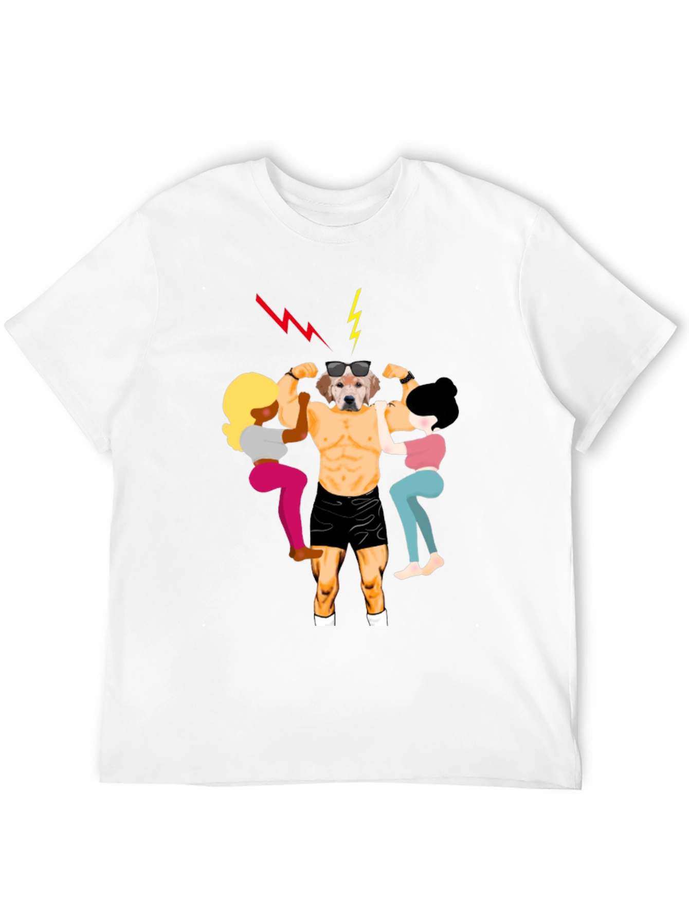 Dog Bodybuilder Graphic T-Shirt