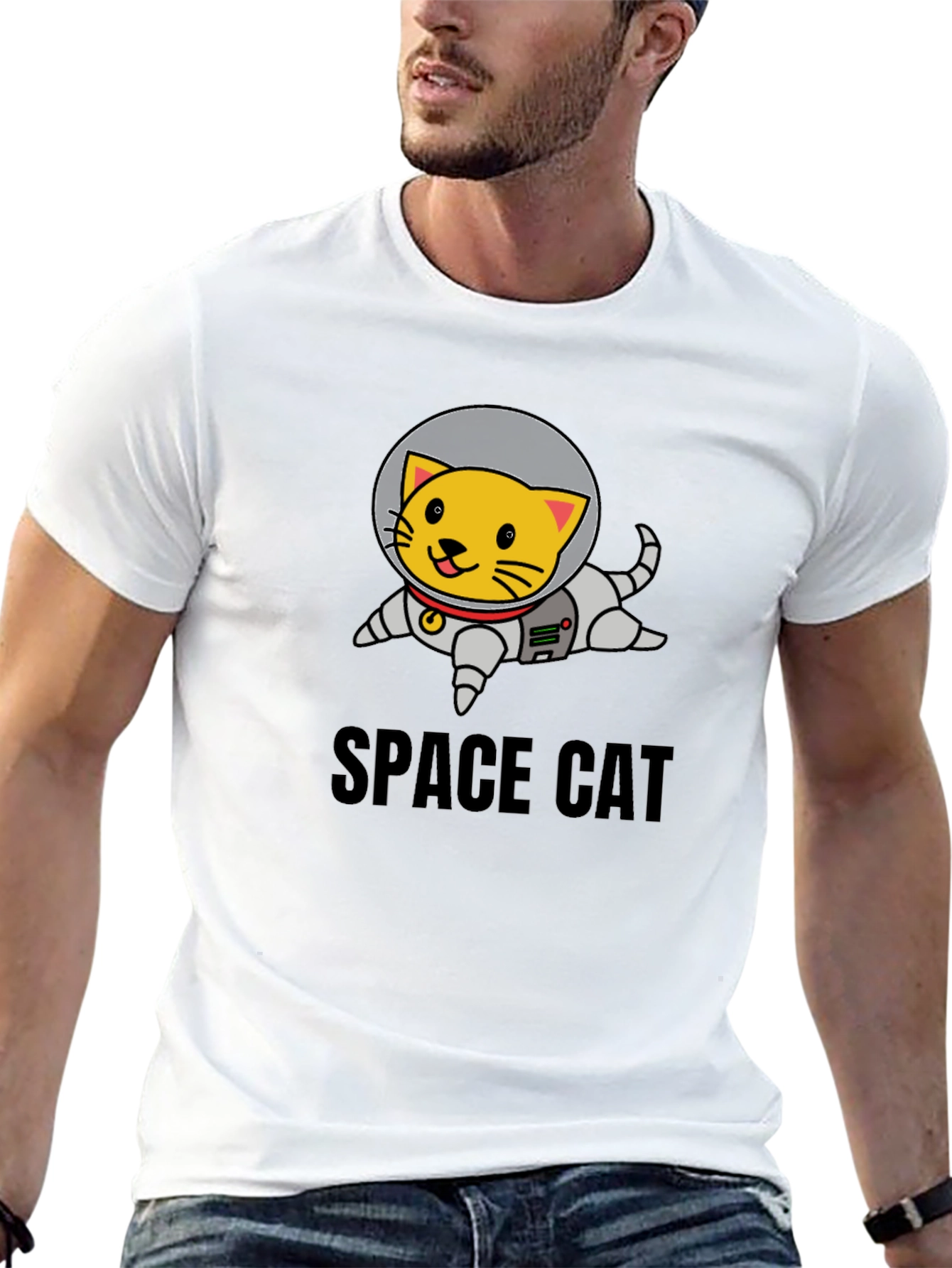 Space Cat T-Shirt - Funny Astronaut Kitten Tee