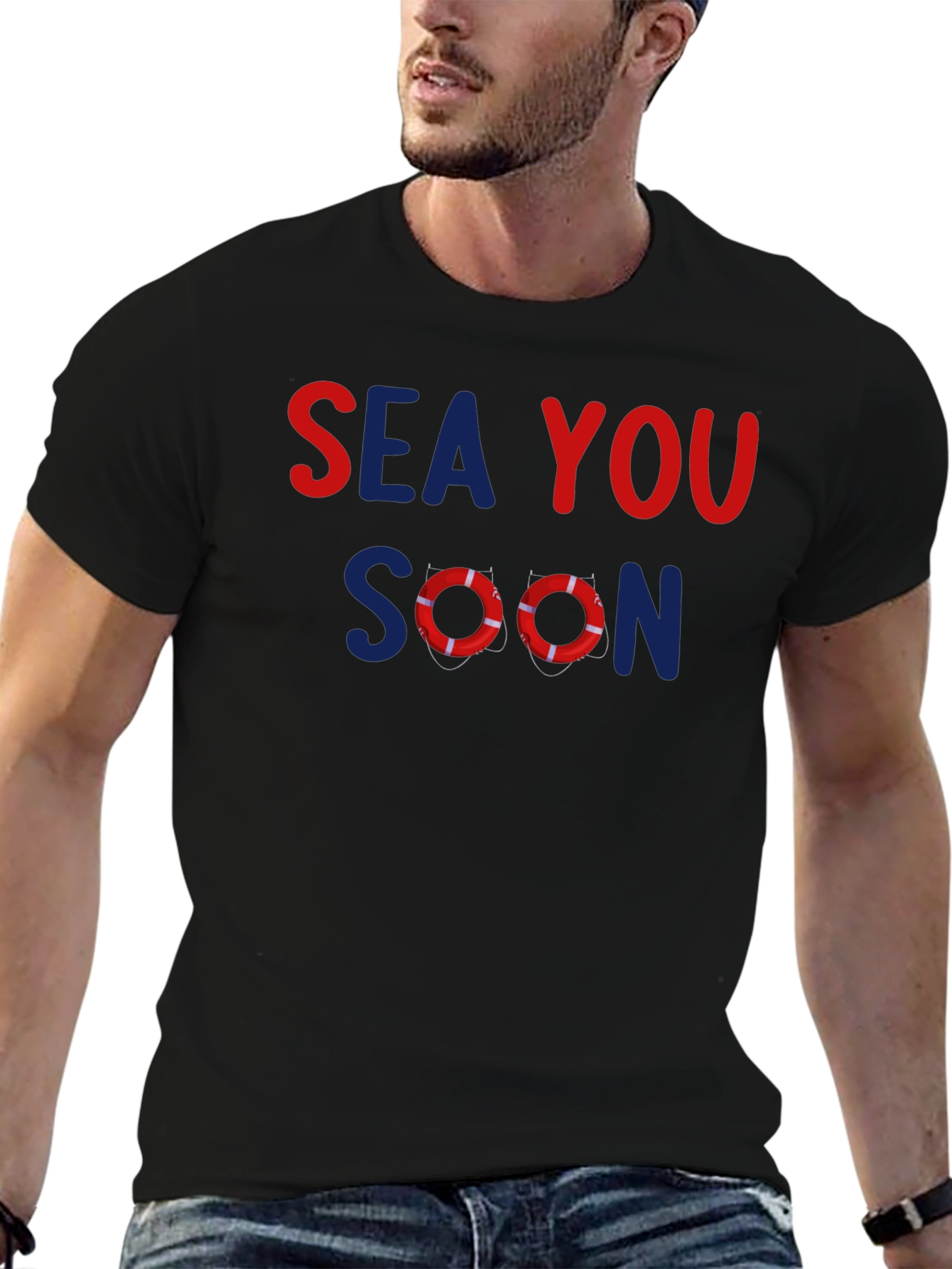 Sea You Soon Graphic T-Shirt - Nautical Design