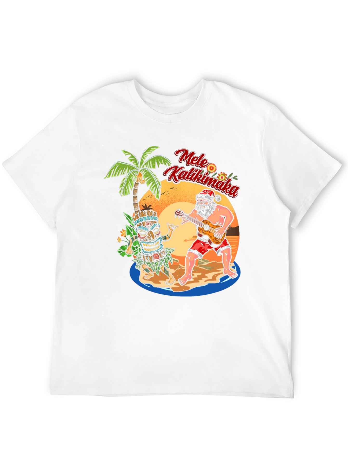 Mele Kalikimaka Santa Tee