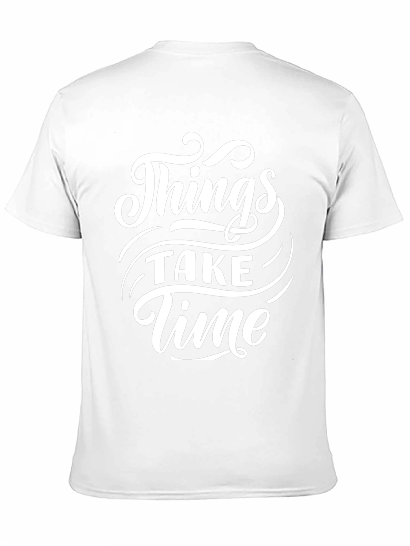 Things Take Time Graphic T-Shirt - Motivational Black Tee