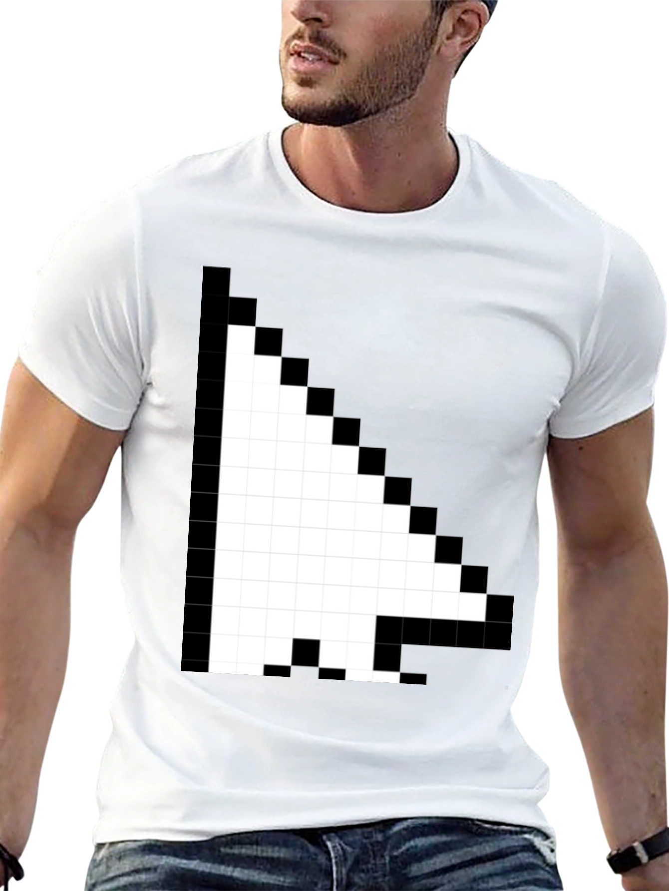 Pixel Arrow Black T-Shirt