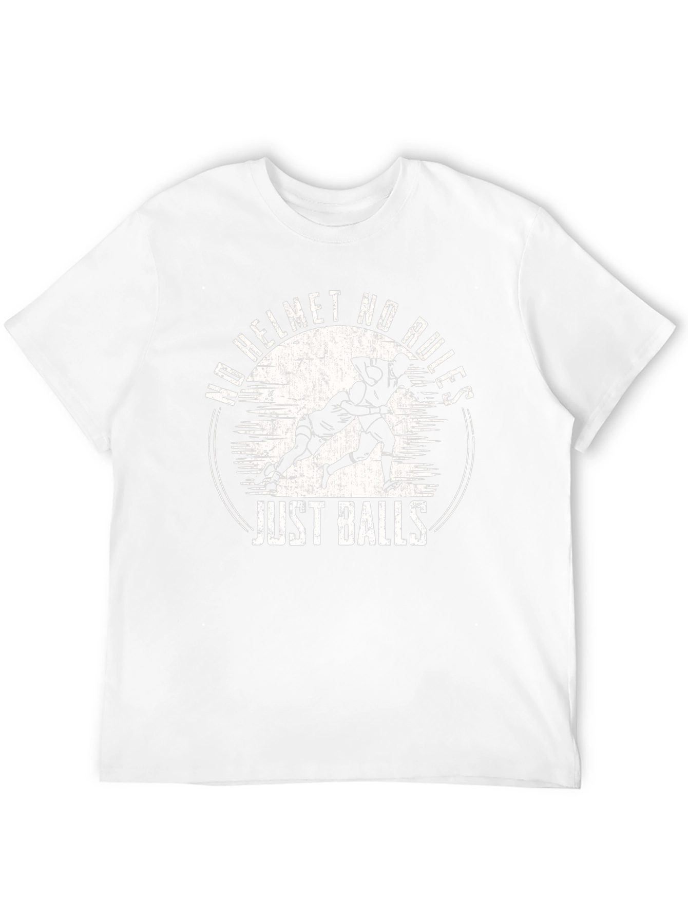 No Helmet No Rules Just Balls Graphic Tee