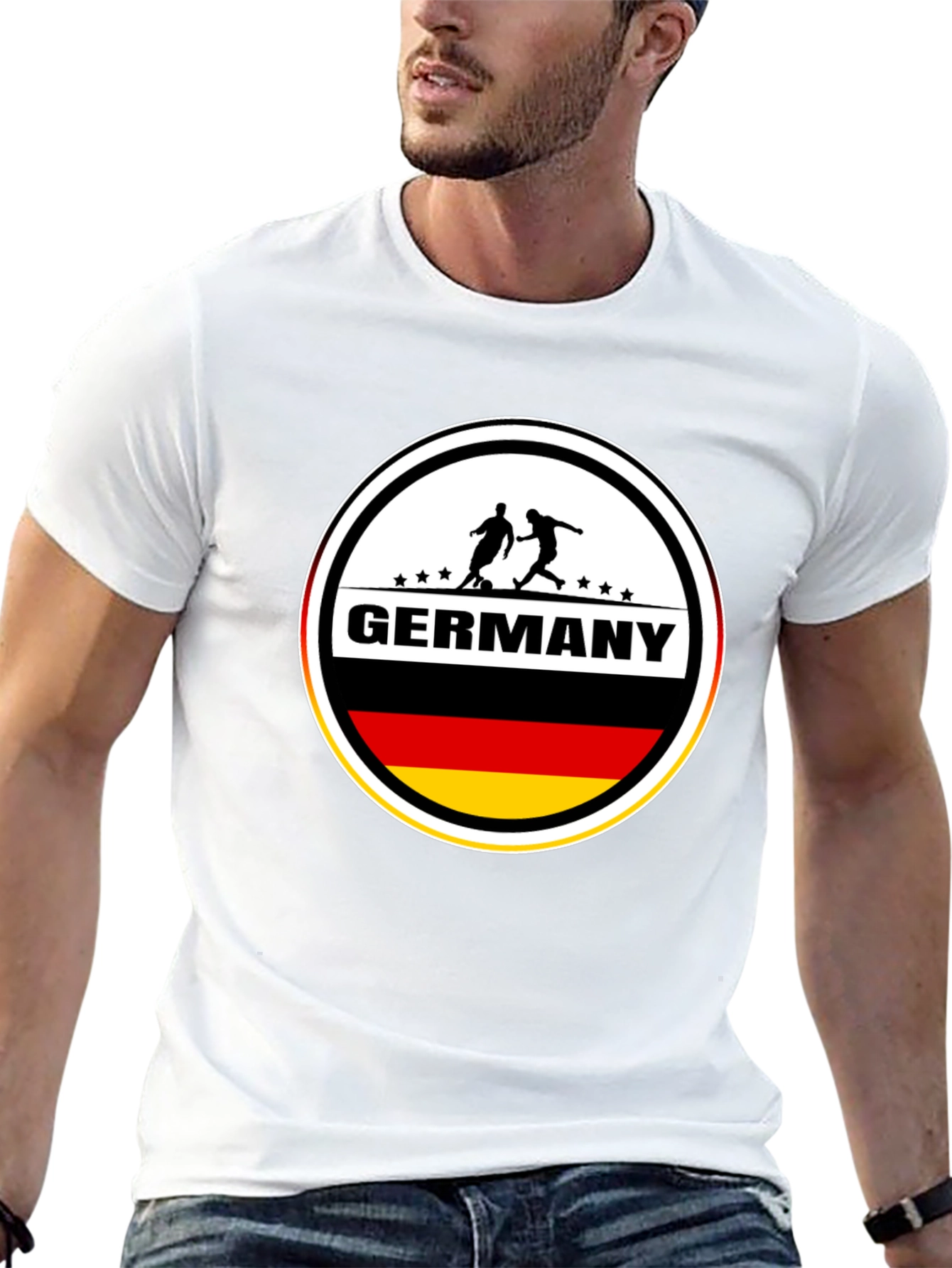 Germany Soccer T-Shirt - Black German Football Tee