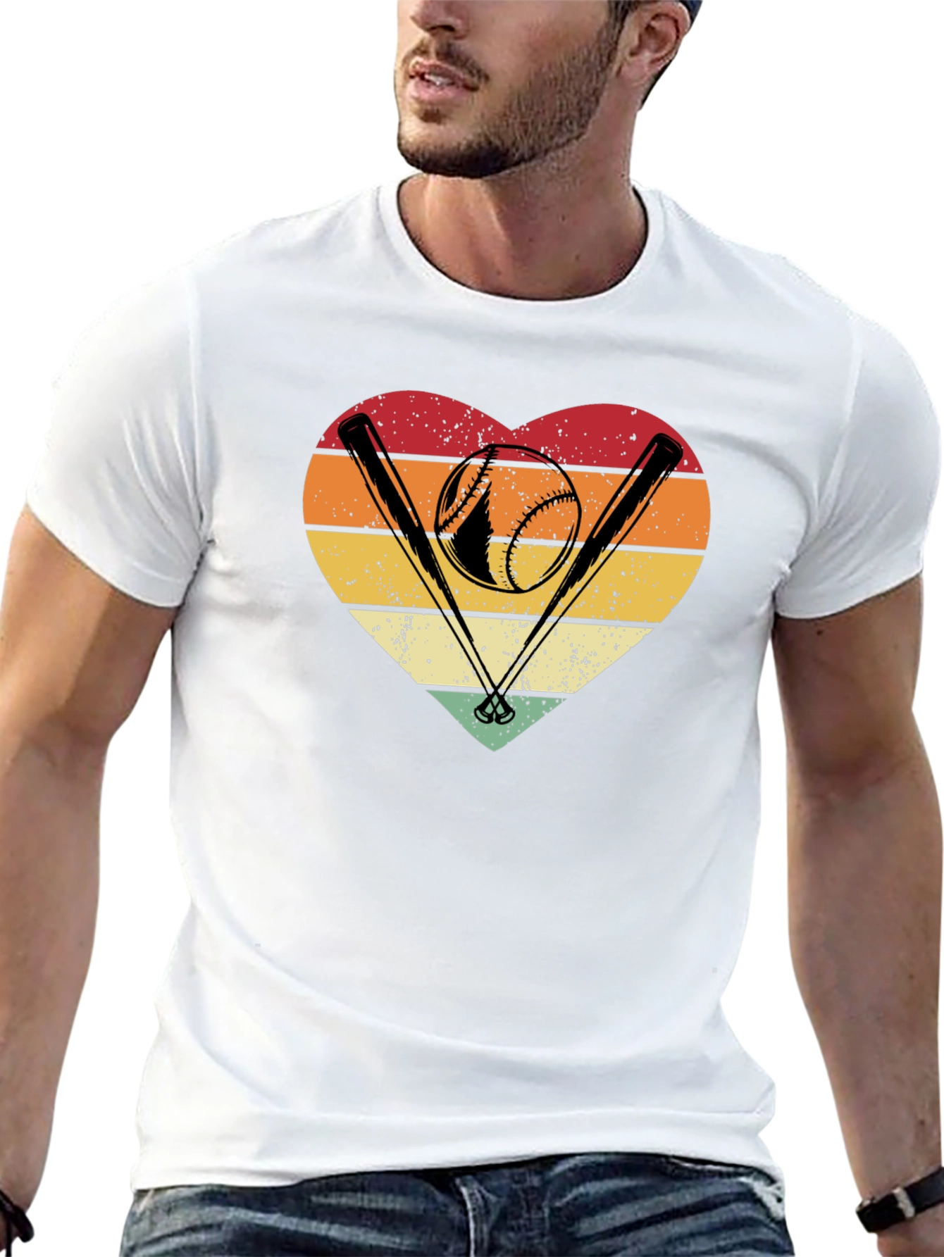 Baseball Heart Graphic Tee