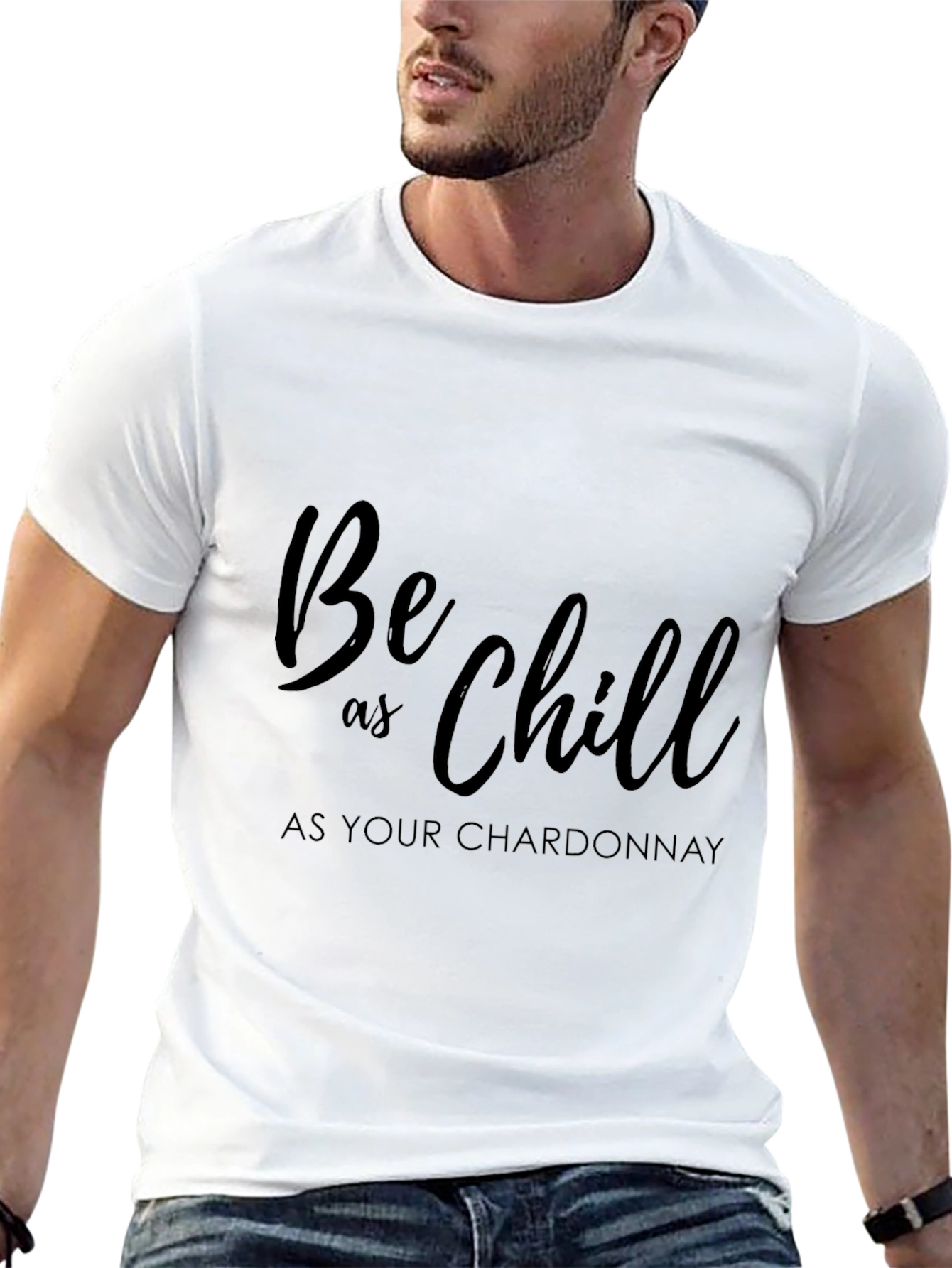 Chill Chardonnay Graphic Tee - Relaxed Comfort