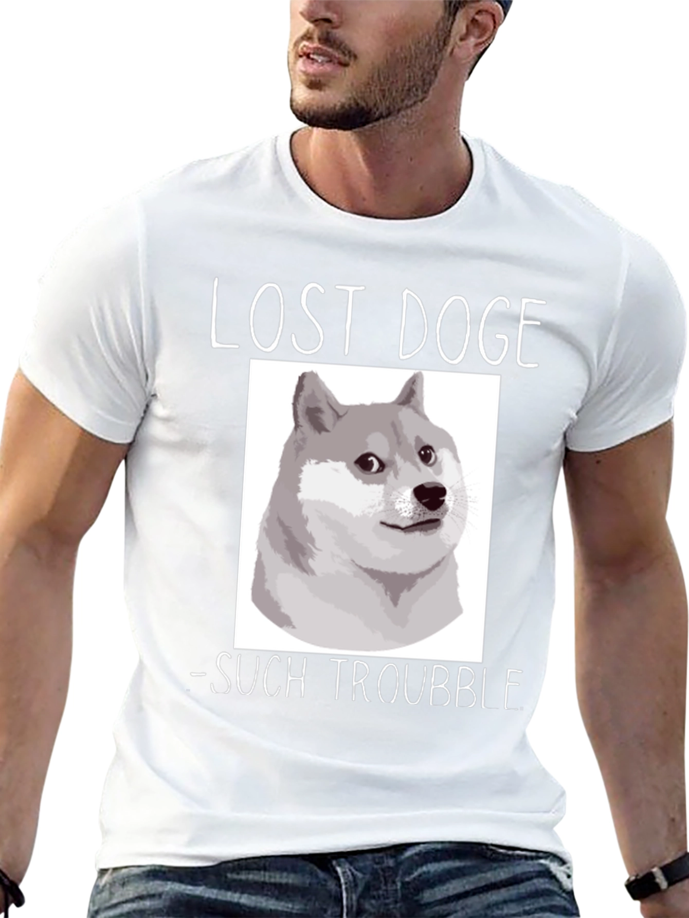 Lost Doge T-Shirt - Such Trouble Meme Tee