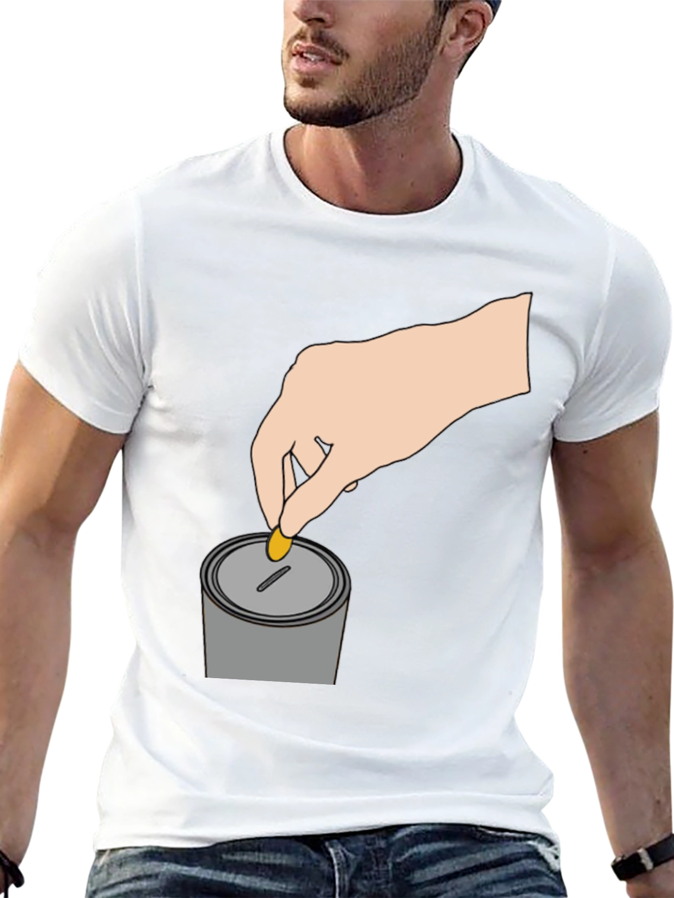 Donate Coin T-Shirt - Black